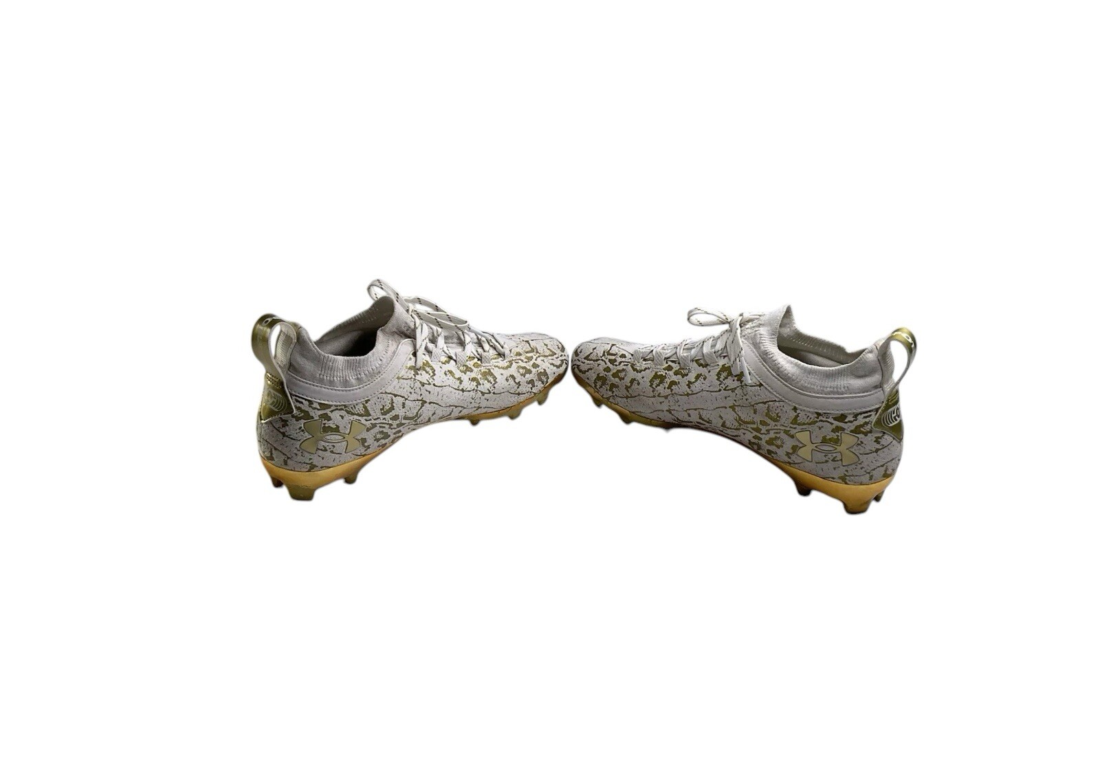 Under Armour Spotlight MC Lux Suede 2.0 Gold White Size 12 Mens 1052