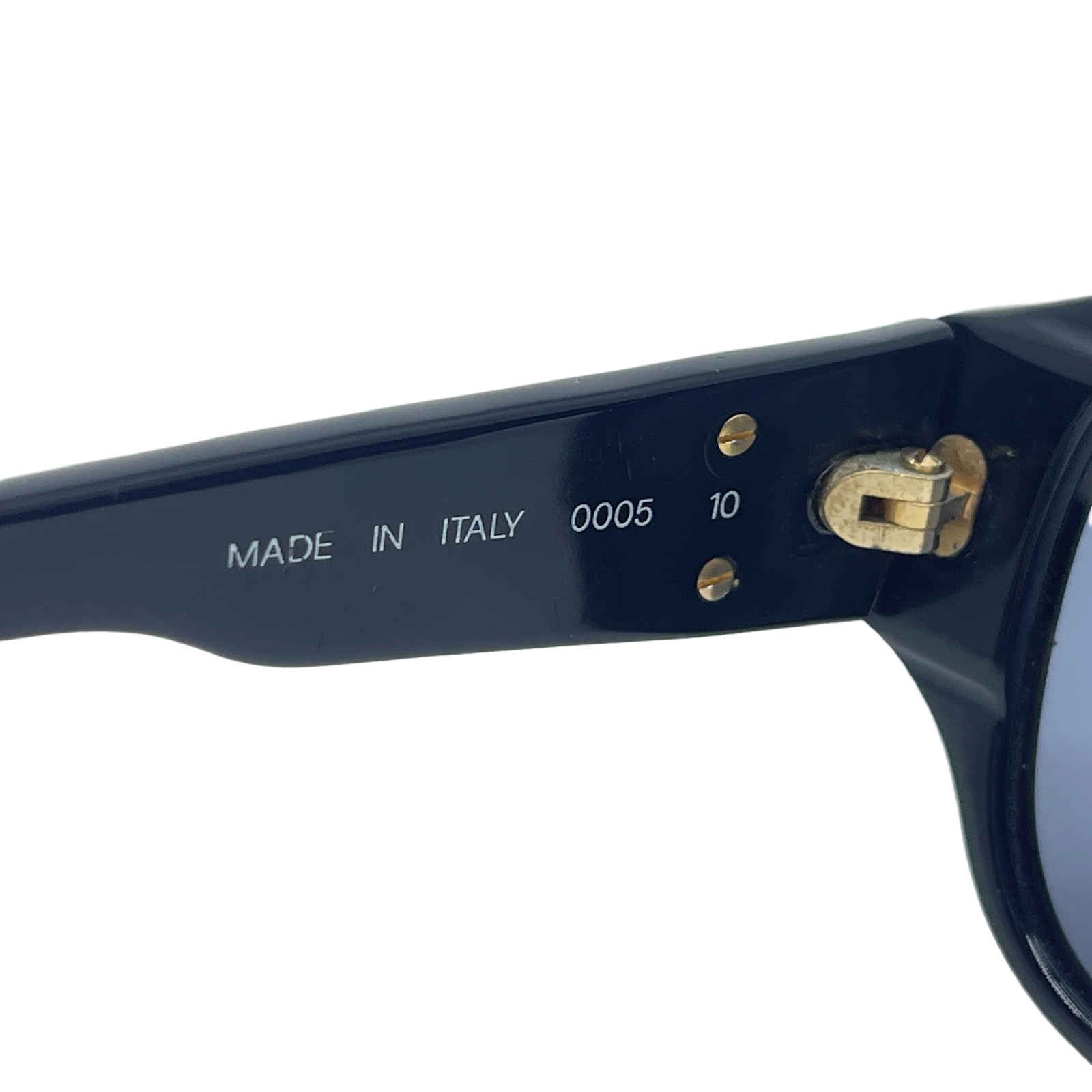Authentic CHANEL Gold CC 0005 Sunglasses Black Jelly/Plastic #36635014