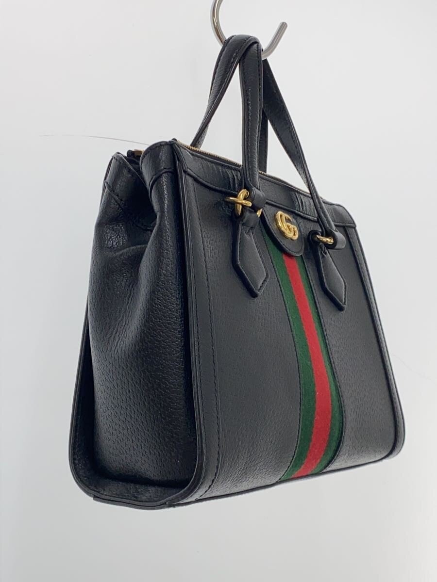 GUCCI Small Tote Bag Ophidia Leather BLK