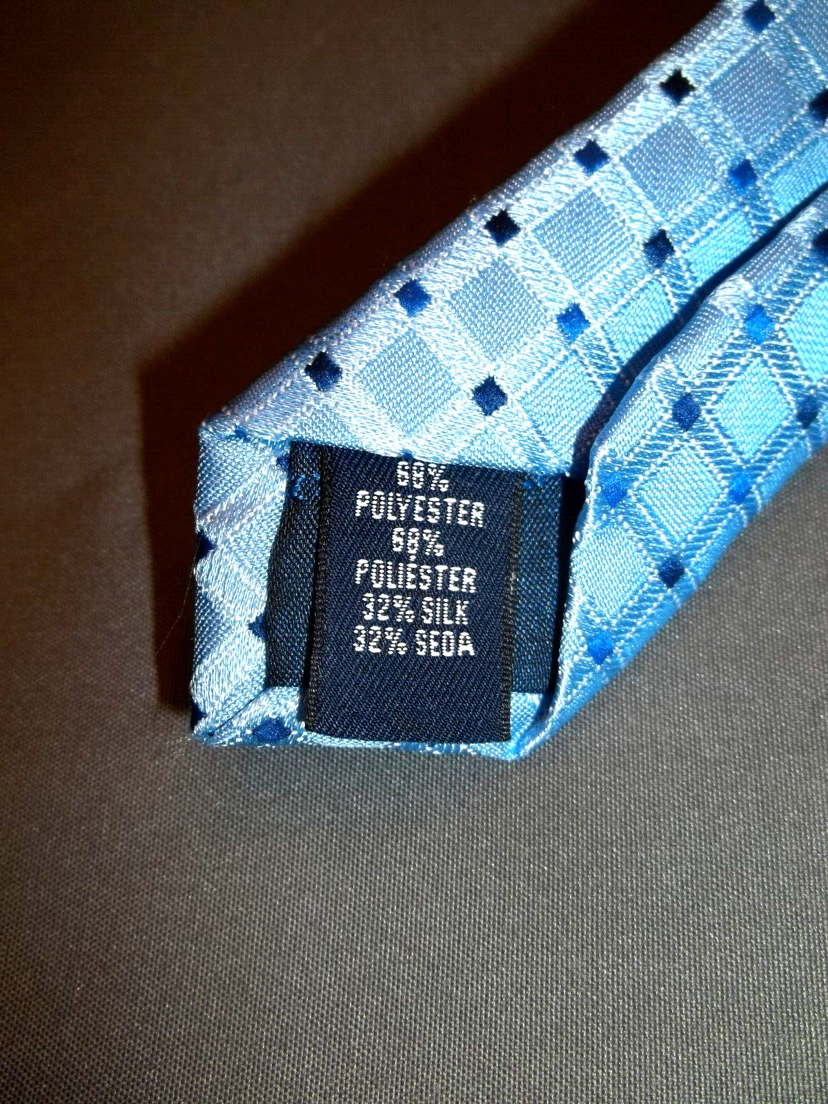NWT SADDLEBRED SHADES OF BLUE GEOMETRIC SILK BLEND HANDMADE