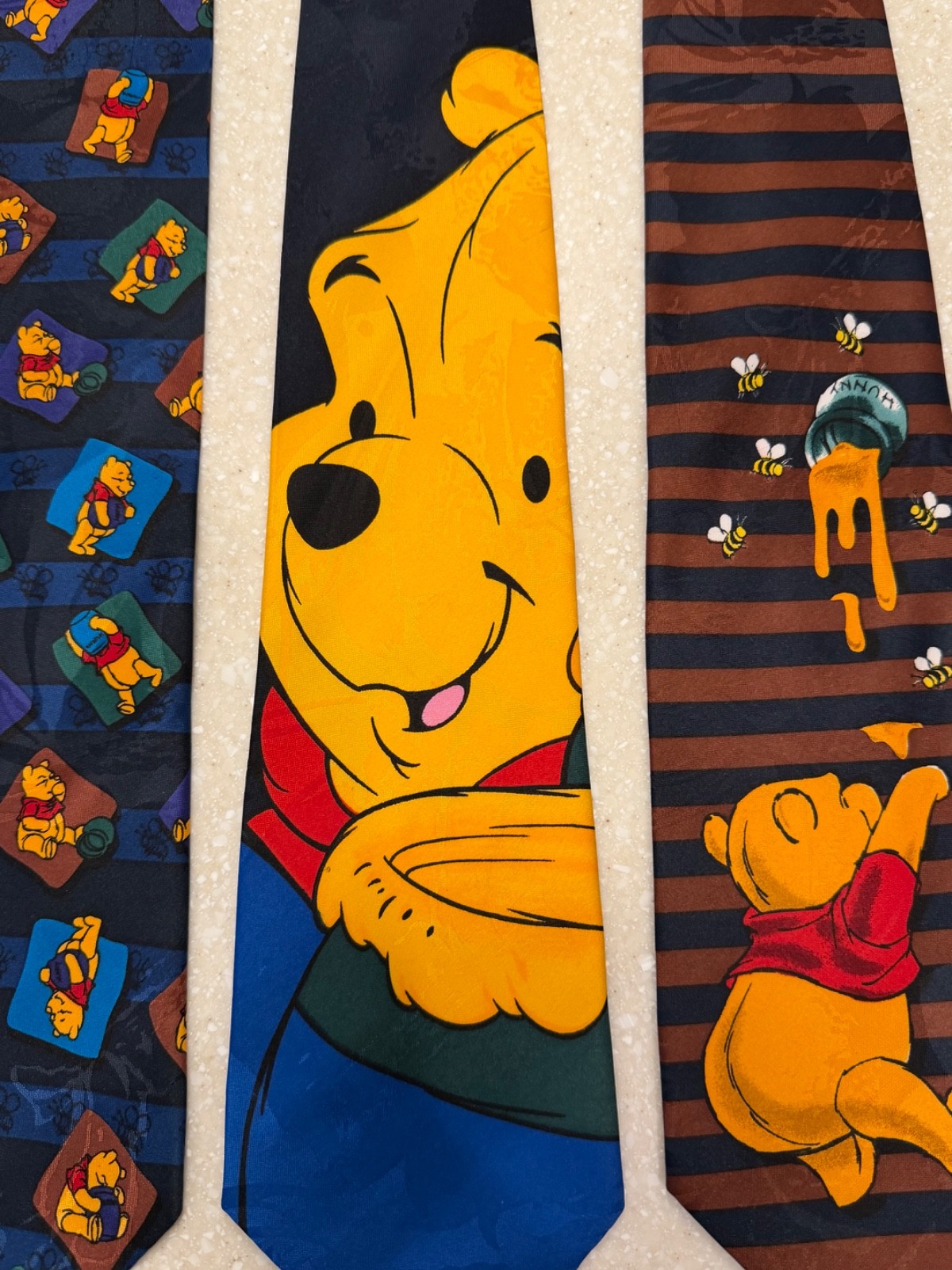3 Vintage Ties featuring Winnie the Pooh from a Teacher’s Tie Collection