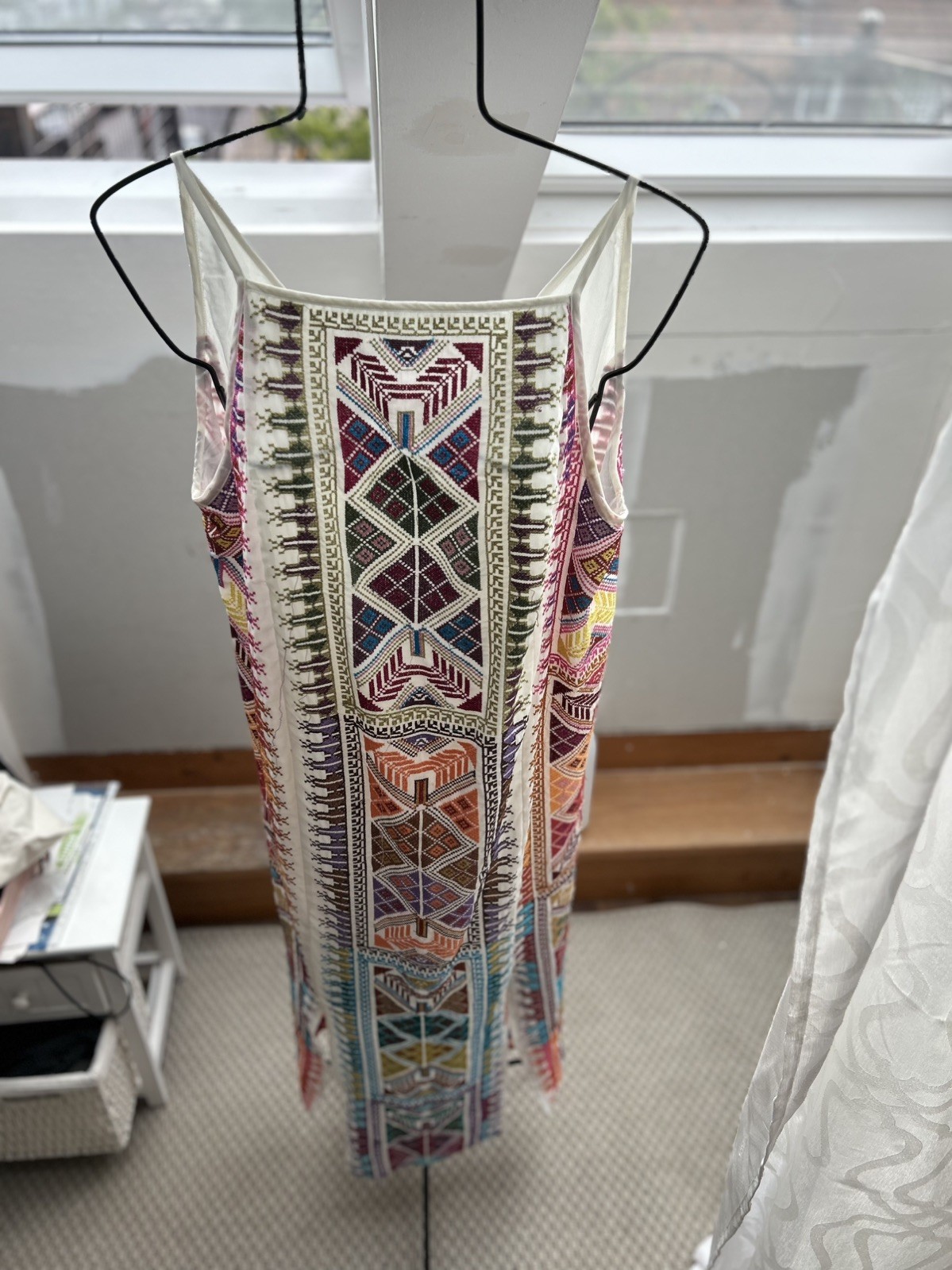 Aztec Print Slip Dress MBoho Patchwork maxi dress