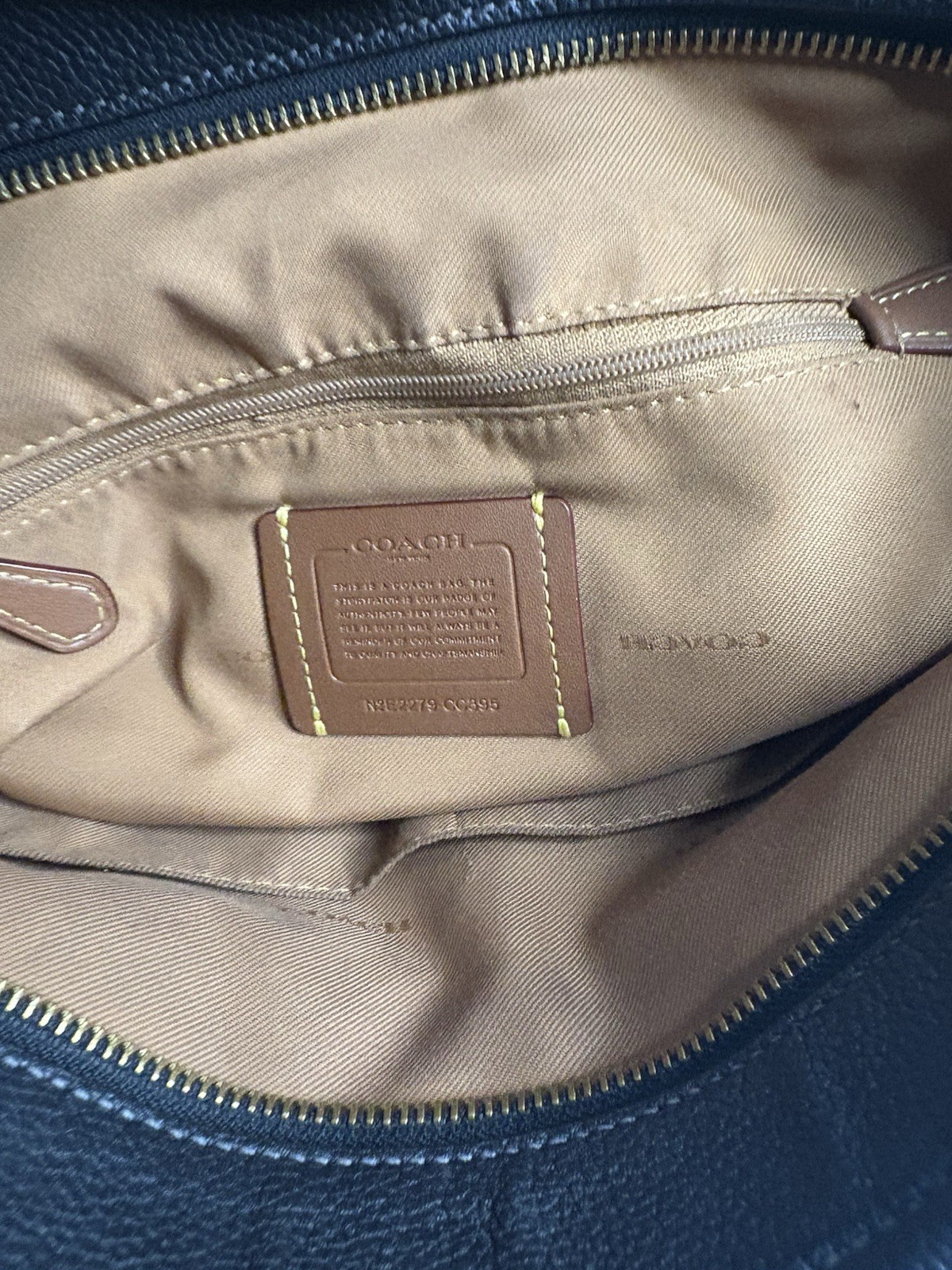 COACH Pebbled Taylor Tote One Size
