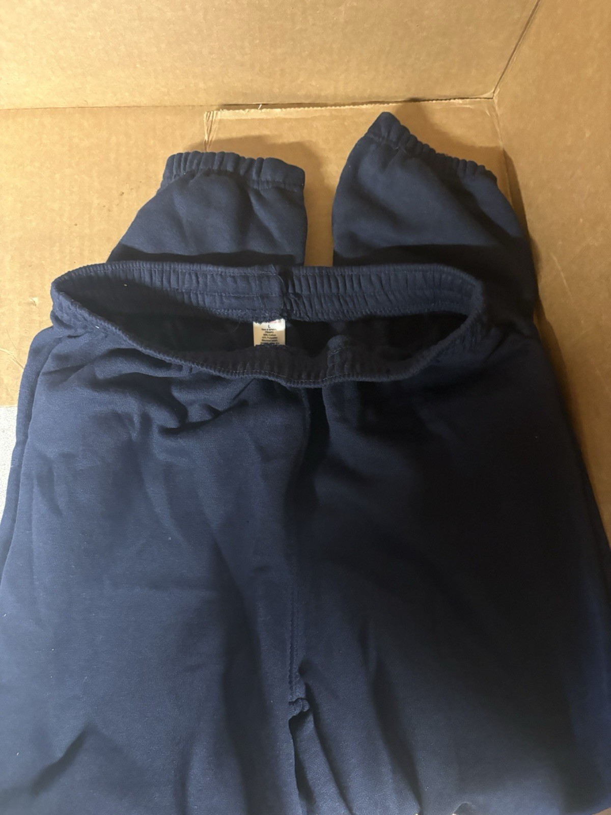 Authentic Bob Barker Prison Uniform Jail Inmate sweat Pants Navy Size L LB18