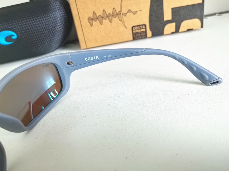 Costa Del Mar JOSE Matte Gray/Blue 580P Polarized Lenses