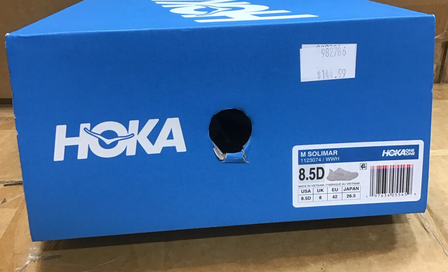 Hoka One One Solimar 1123074 WWH White Running Shoes Mens