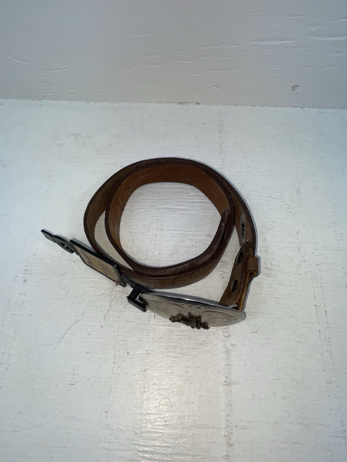 New Brown Genuine Leather Wrangler Tooled 24” Belt #5441 NN-16