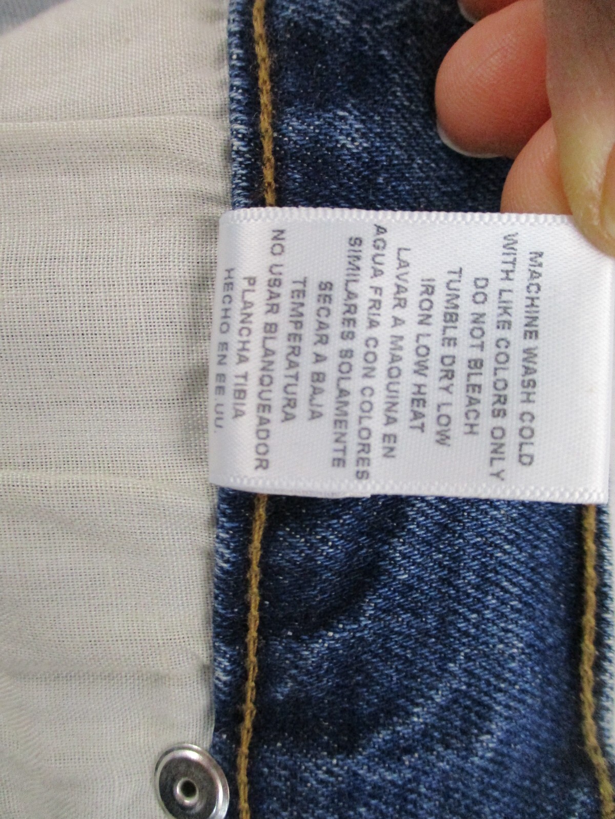 First Row Men’s Jeans 34 Blue Denim Distressed Designer Bootcut 34×33