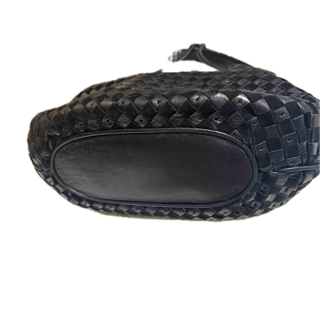BALLY Shoulder Bag Leather Black Size: W:9.8 × H:7.9 in.