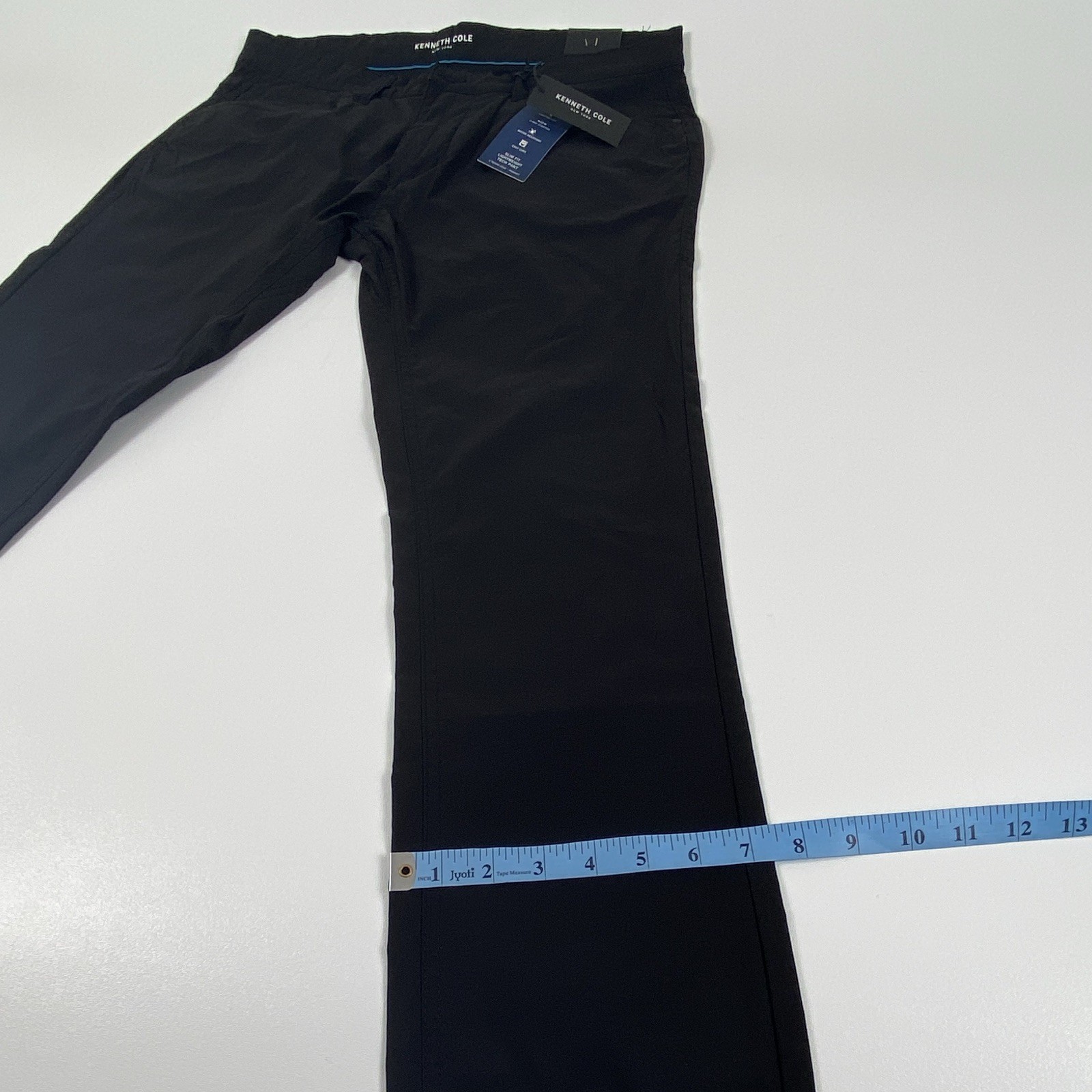 Kenneth Cole New York TECHNI-COLE Slim Fit Lightweight Tech Pants Black 34