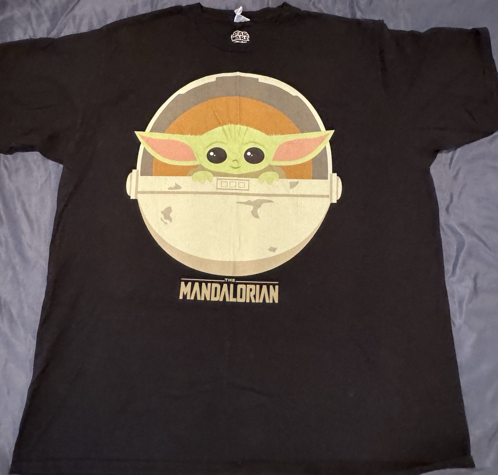 Men’s 2XL Baby Yoda The Child Grogu Star Wars Mandalorian TV Show T-Shirt XXL