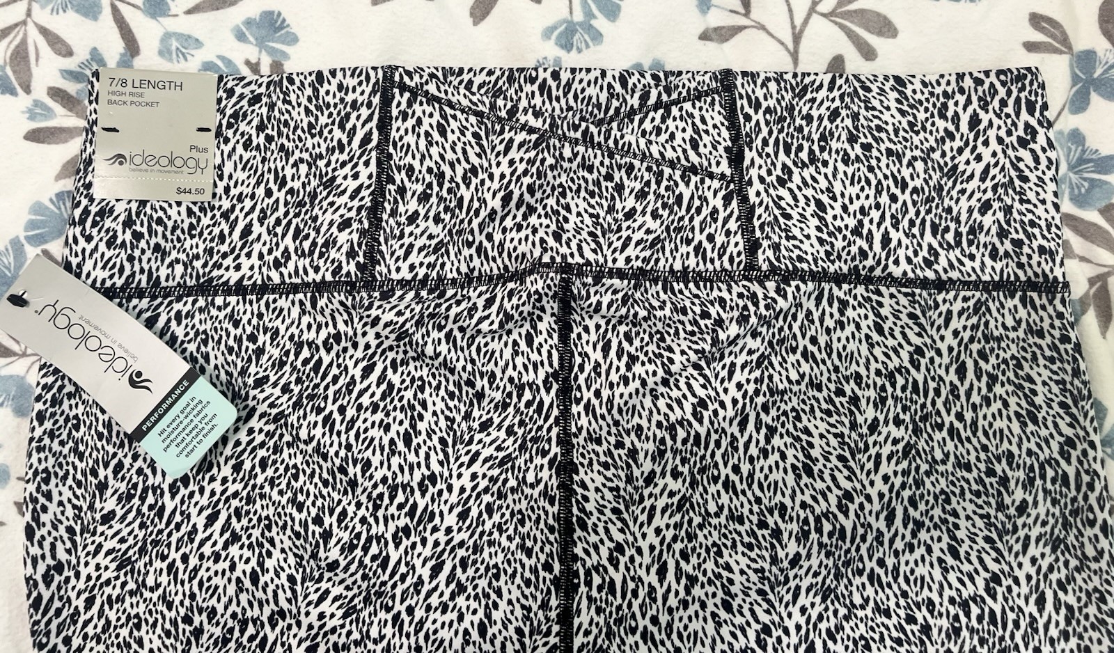 Ideology RapiDry Leopard Print High Waist 7/8 Length Leggings – 1X