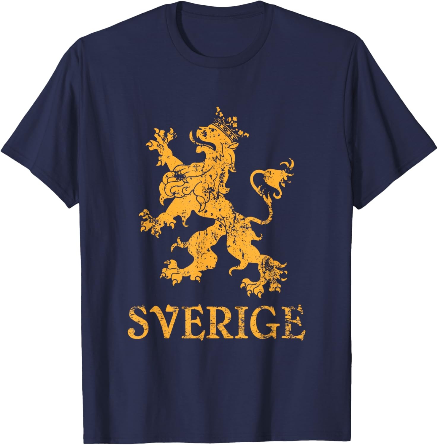 Sverige Sweden Lion Symbol Swedish Pride T-Shirt