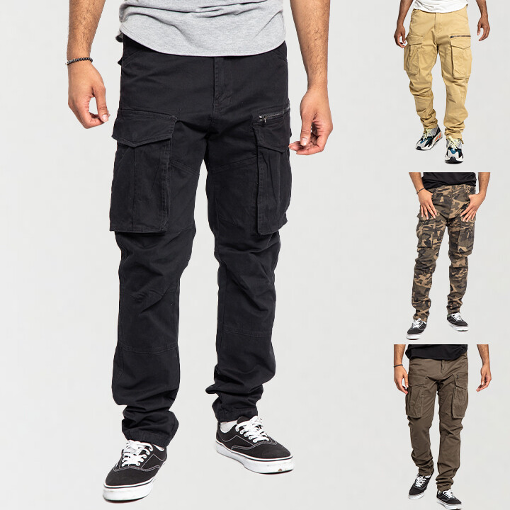 Victorious Men’s Casual Utility Big Pocket Cargo Jogger pants DL1291