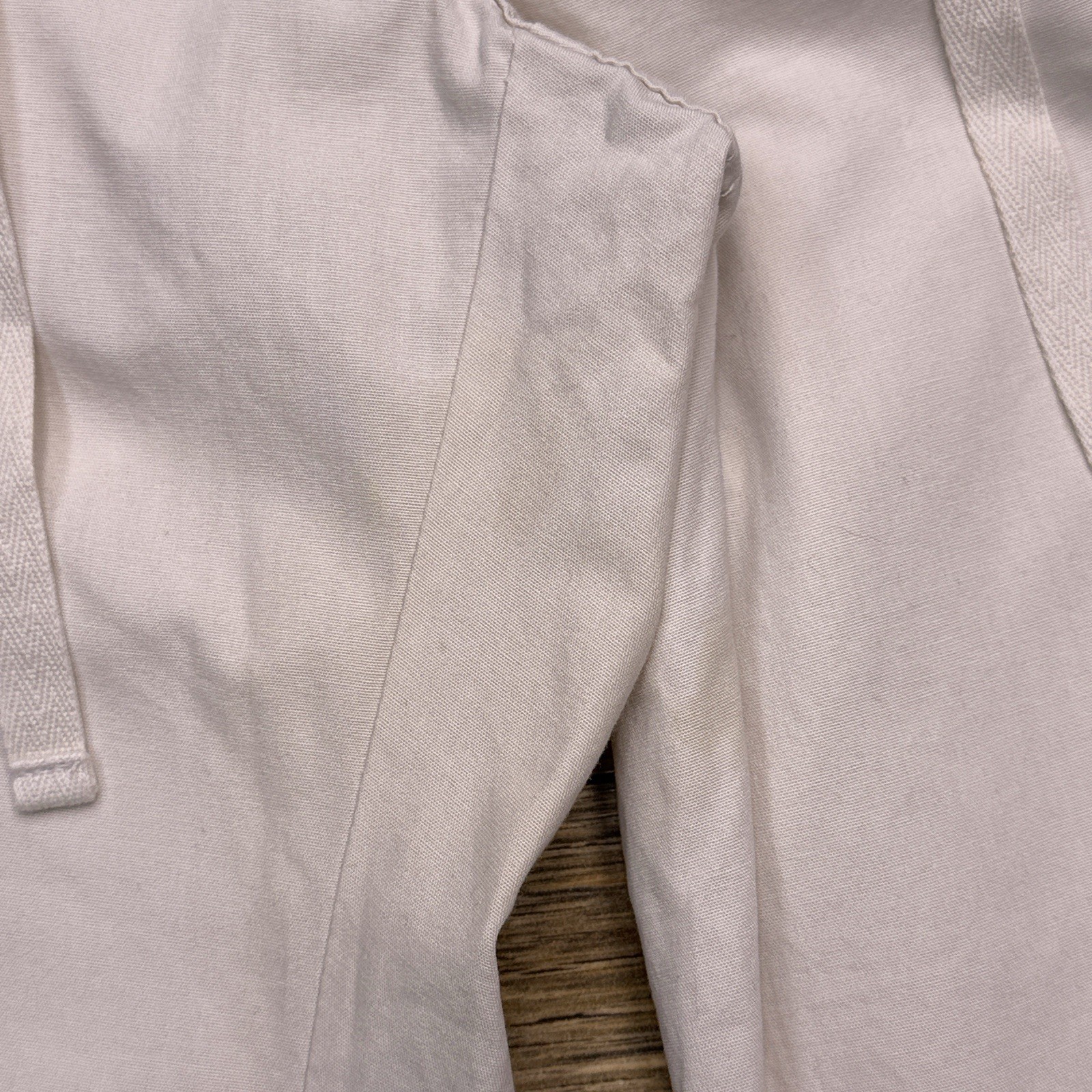 Old Navy Capri Pants Womens 10 Beige Just Below Waist Roll Tab 2006 New