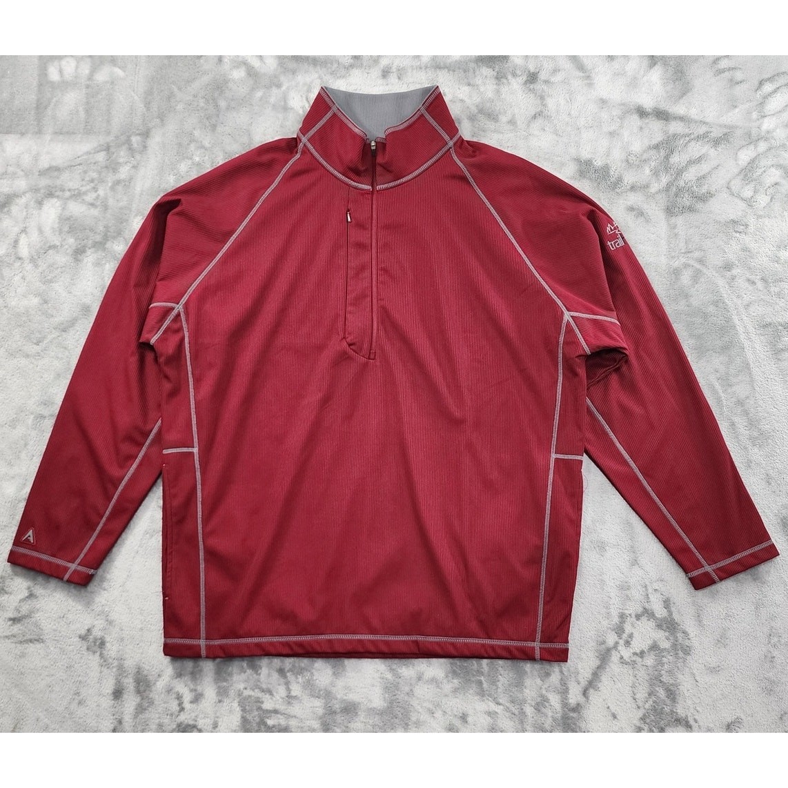 Antigua Pullover Half Zip Jacket Size L Red Trailhead Golf Desert Dry Xtra-Lite
