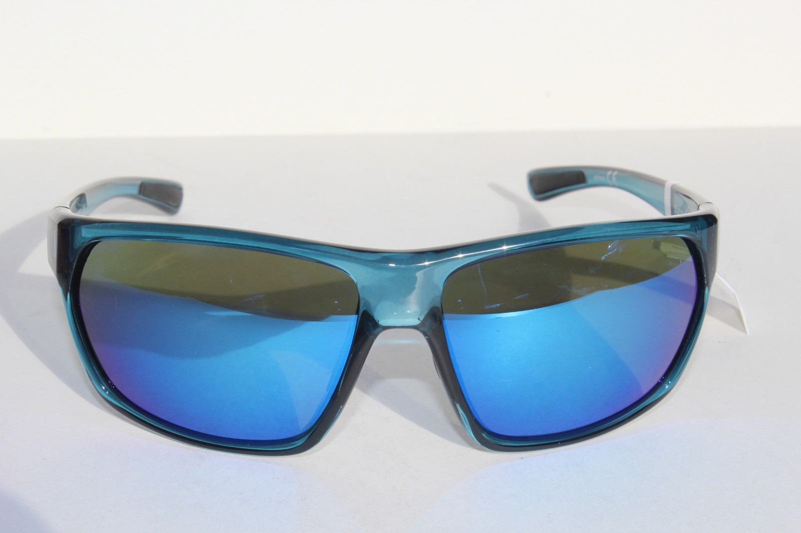 SUNCLOUD Boone POLARIZED Sunglasses Crystal Marine/Aqua Blue Mirror NEW Smith