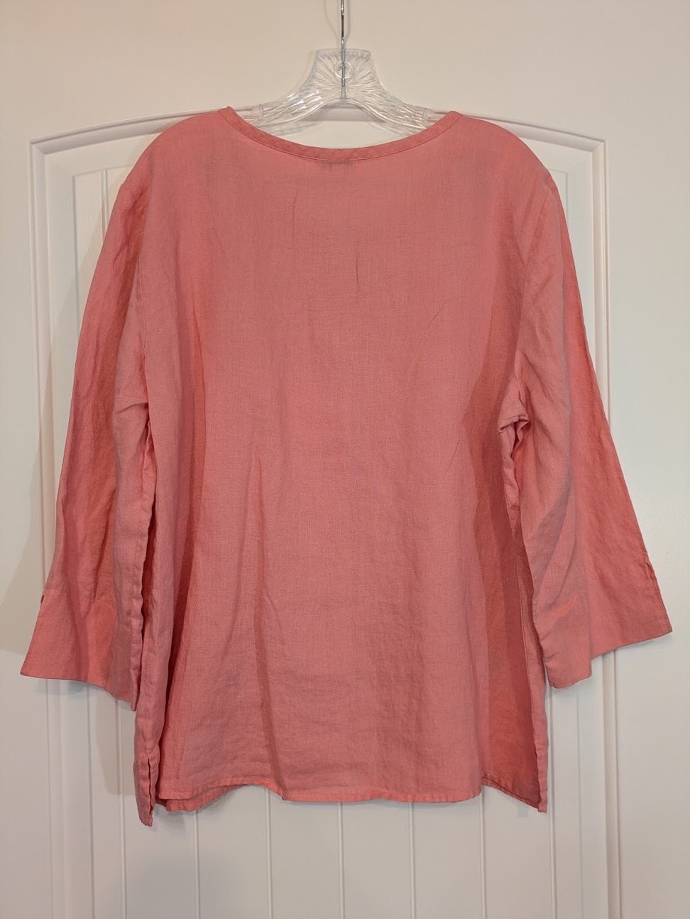 🌸 GUC Choices Salmon Pink Button Up | Comfy | easy, polished everyday wear