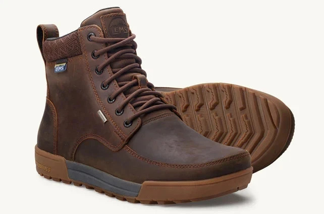 Lems Men’s Boulder Summit Waterproof -RUGGED BARK – (ALL SIZES/NEW) 🟤
