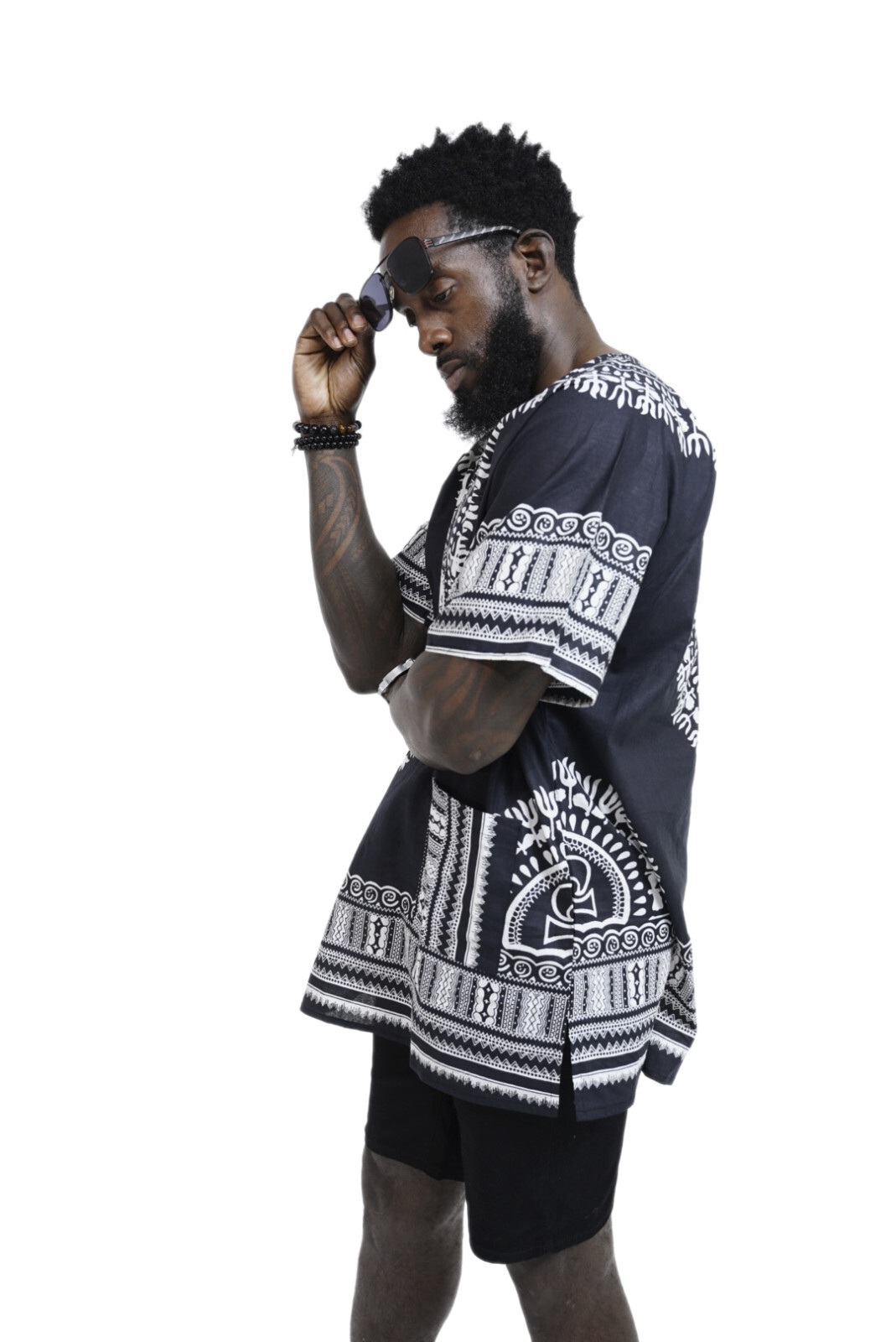 Black African Unisex Dashiki Shirt DP3578 Small to 7XL Plus Size