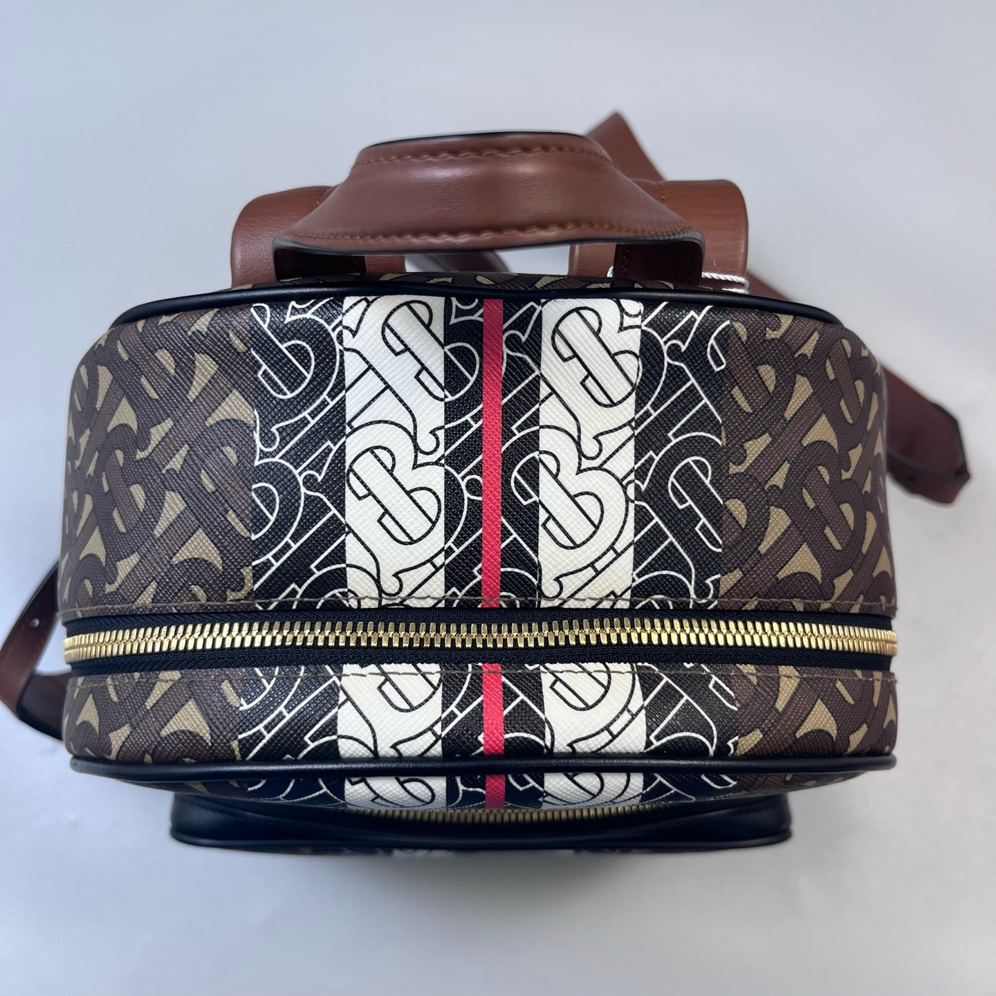 Authentic Burberry Classic Monogram Backpack Coated Canvas Backpack Brown eBay