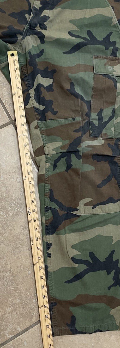 Vintage US Army M81 Combat Trousers Men’s Medium Regular Woodland Camo 80s Pants