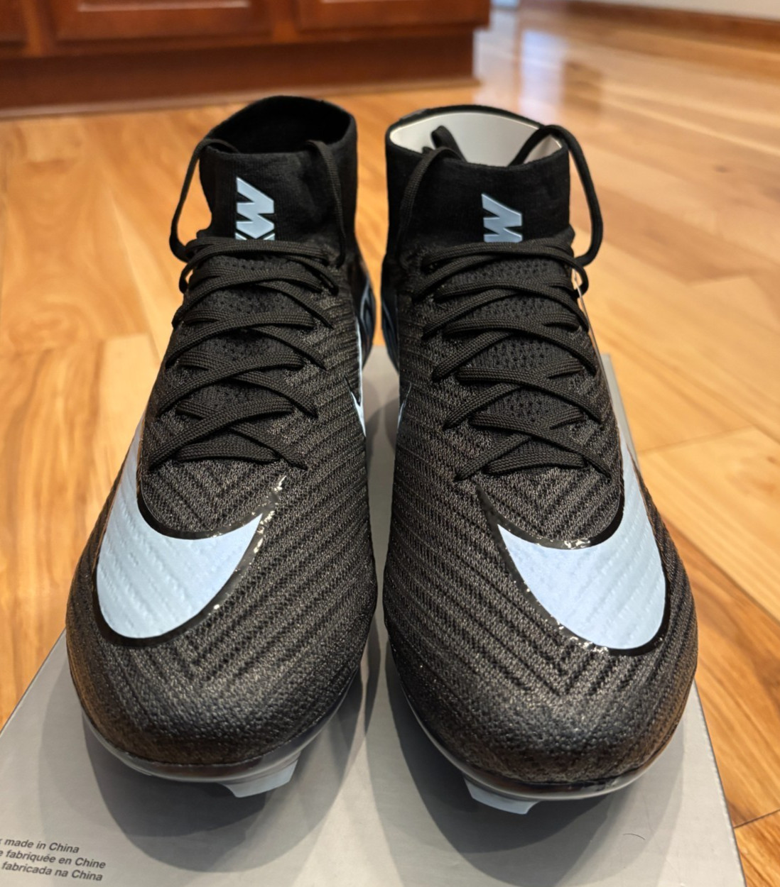 Nike Zoom Superfly 10 Elite FG Black Ice Blue FQ1454 001 Men’s Size 10.5