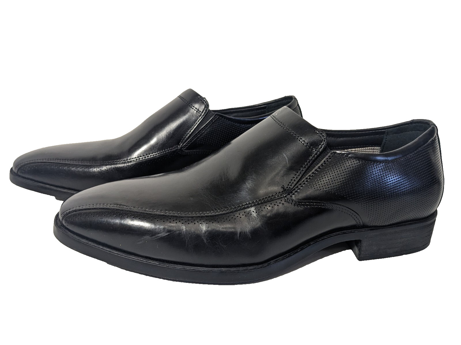 NEW- Men’s Size 10M Section X Leather Dress Shoes Slip-on (892SX0005) Black