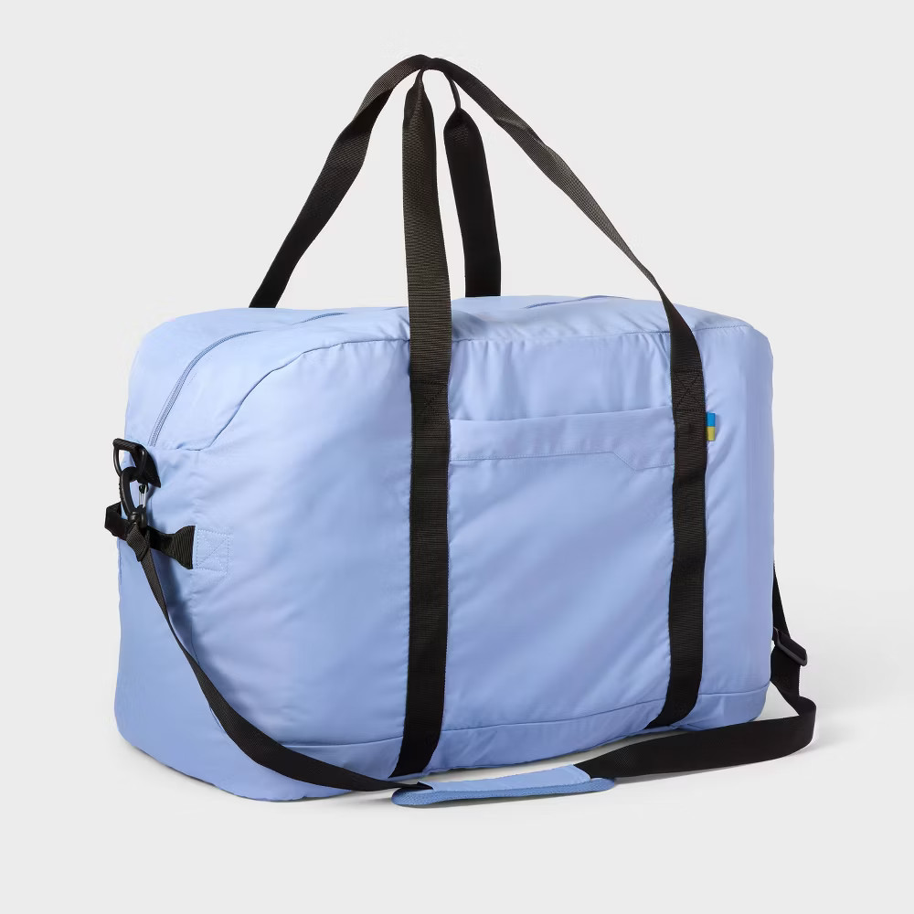 Packable 100L Duffel Bag – Open Story Blue: Softside Travel Carry-On