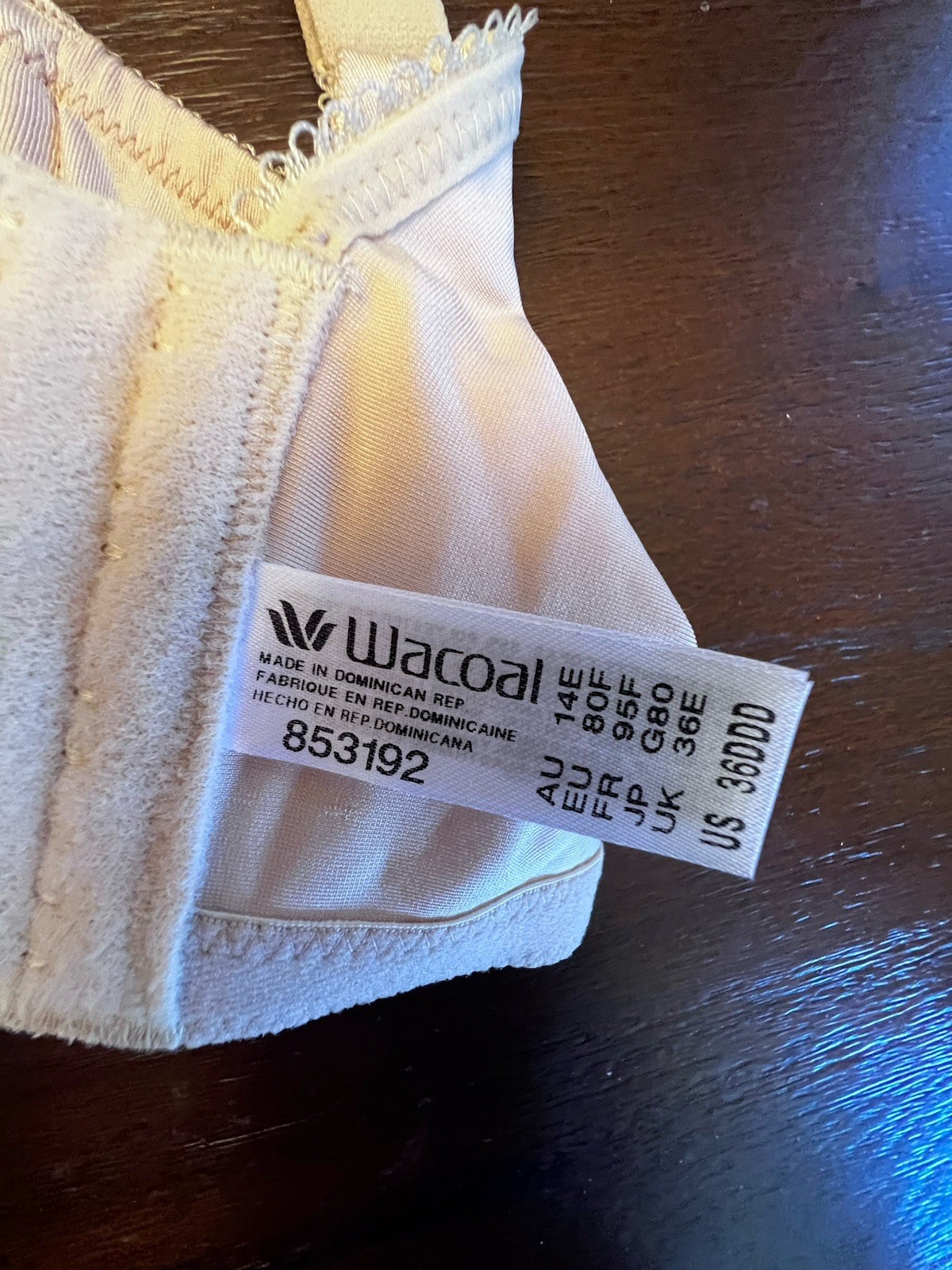 Wacoal 853192 Beige Basic Beauty Spacer Underwire T Shirt Bra New Size 36DDD