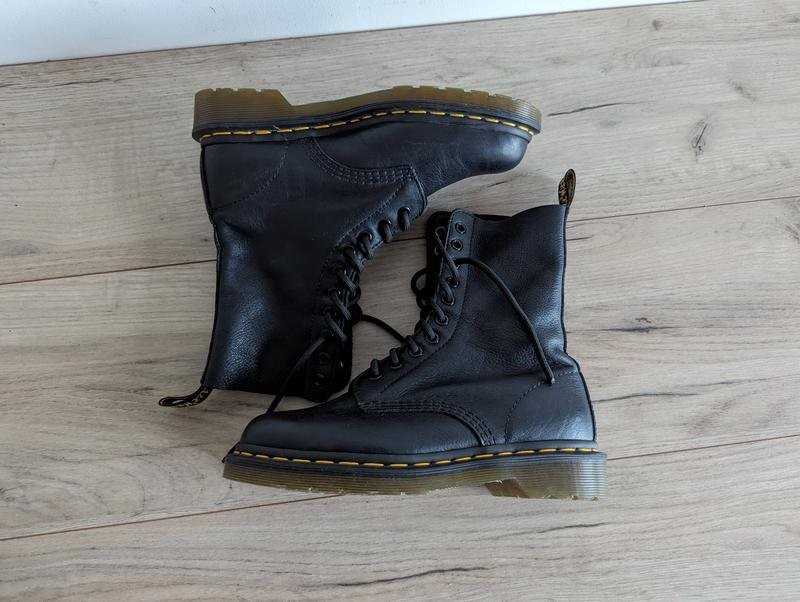 Women Dr Martens boots black leather 37 #7KN6