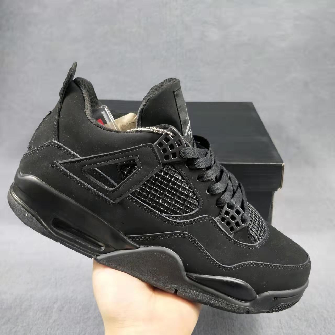 Jordan 4 Retro “Black Cat” Men’s Basketball Shoes Mid Top Us Size 7-12