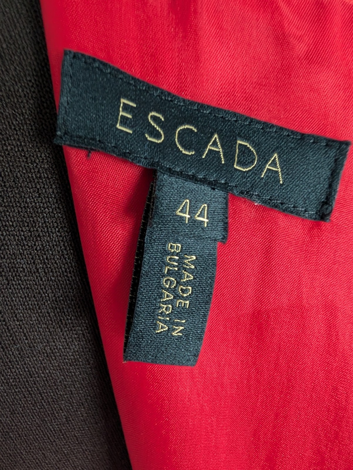 $1.3K Escada midi long dress in red sz 44 14 XL