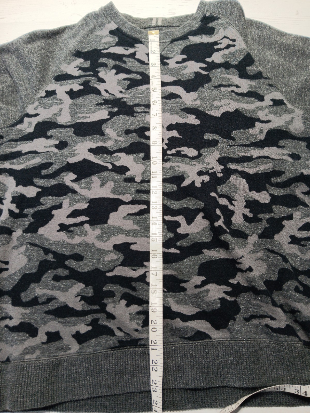 Large Gray Camo Knowledge Wisdom Truth Sweater Elbow Pads