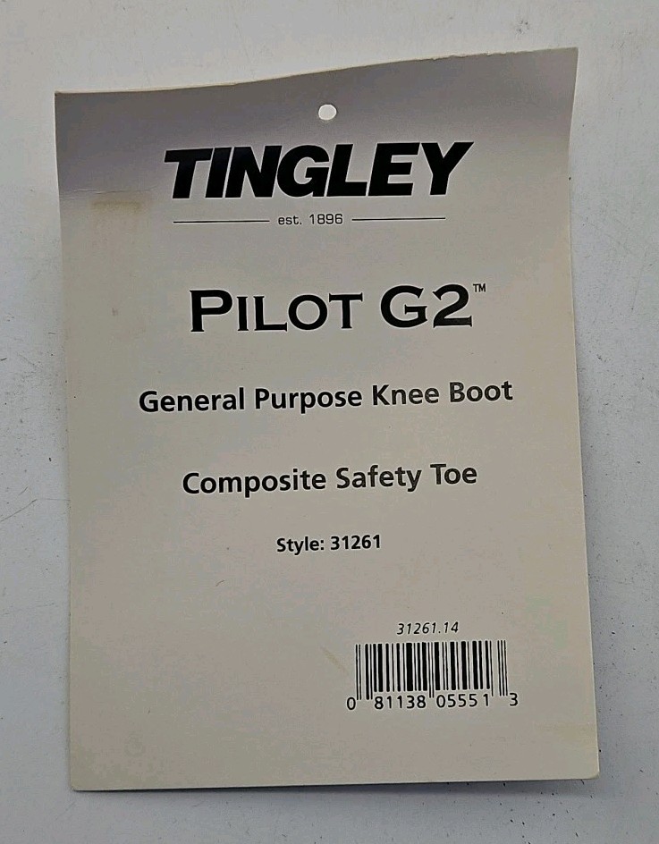 Tingley – 31261 – Pilot G2 General Purpose Knee Boot – Black – Size 14