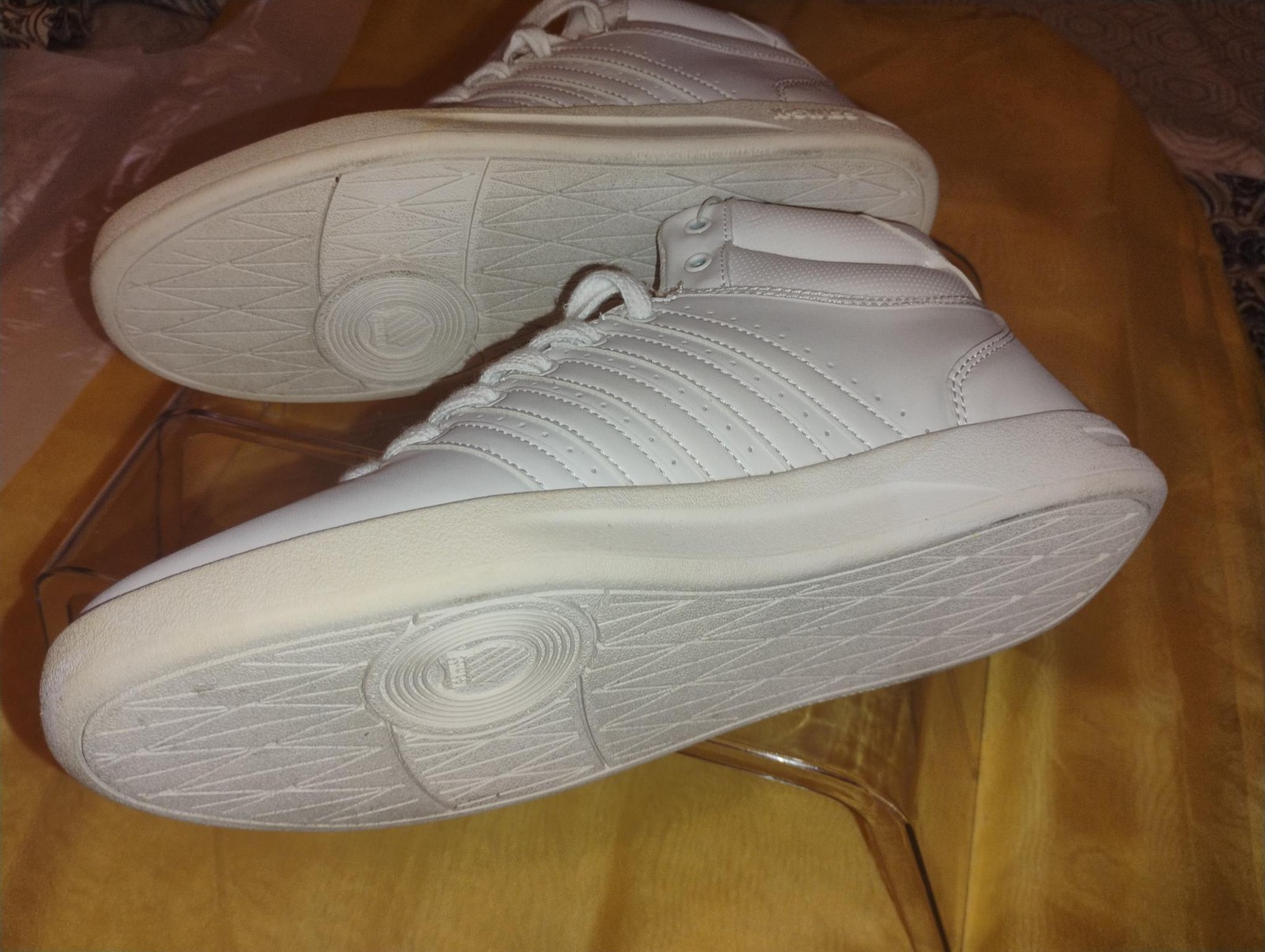K-Swiss Men’s Size 8 White High Top Casual Athletic Sneakers Shoes