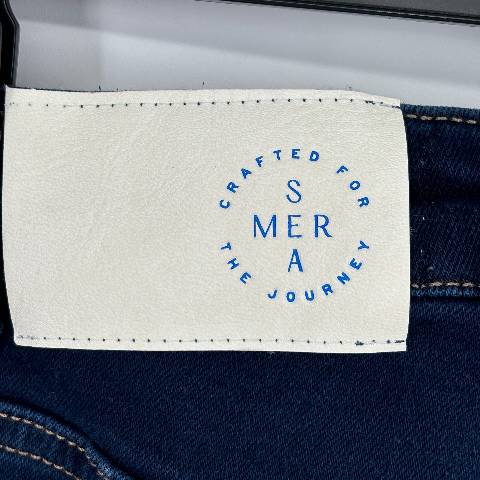 Mersea Voyageur Jean Nomad Cropped Five Pocket Mid-Rise Mini Boot Size 24 NWT