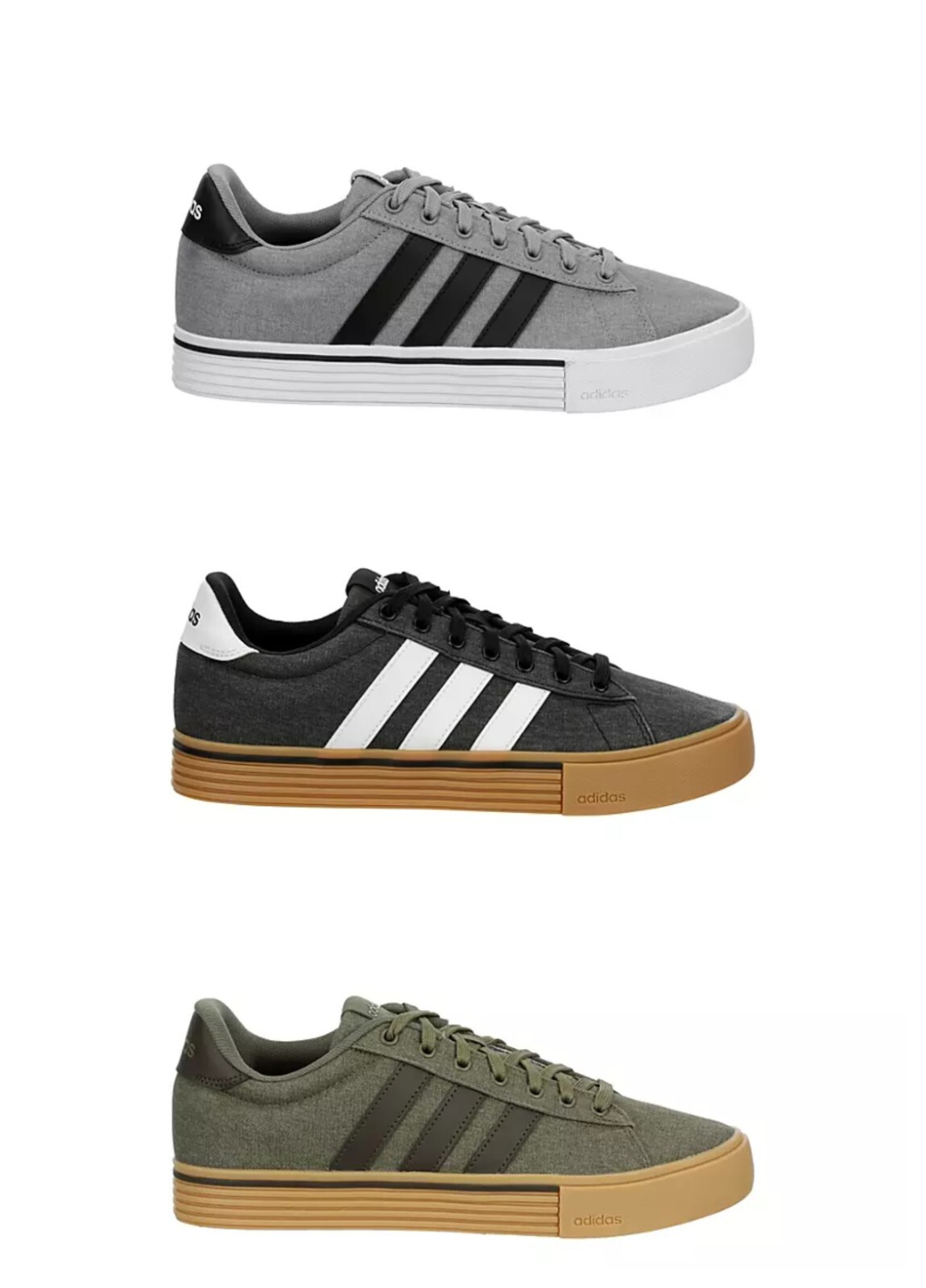 Adidas Daily 4.0 Mens Canvas Ortholite Low Top Casual Fashion Sneakers Shoe