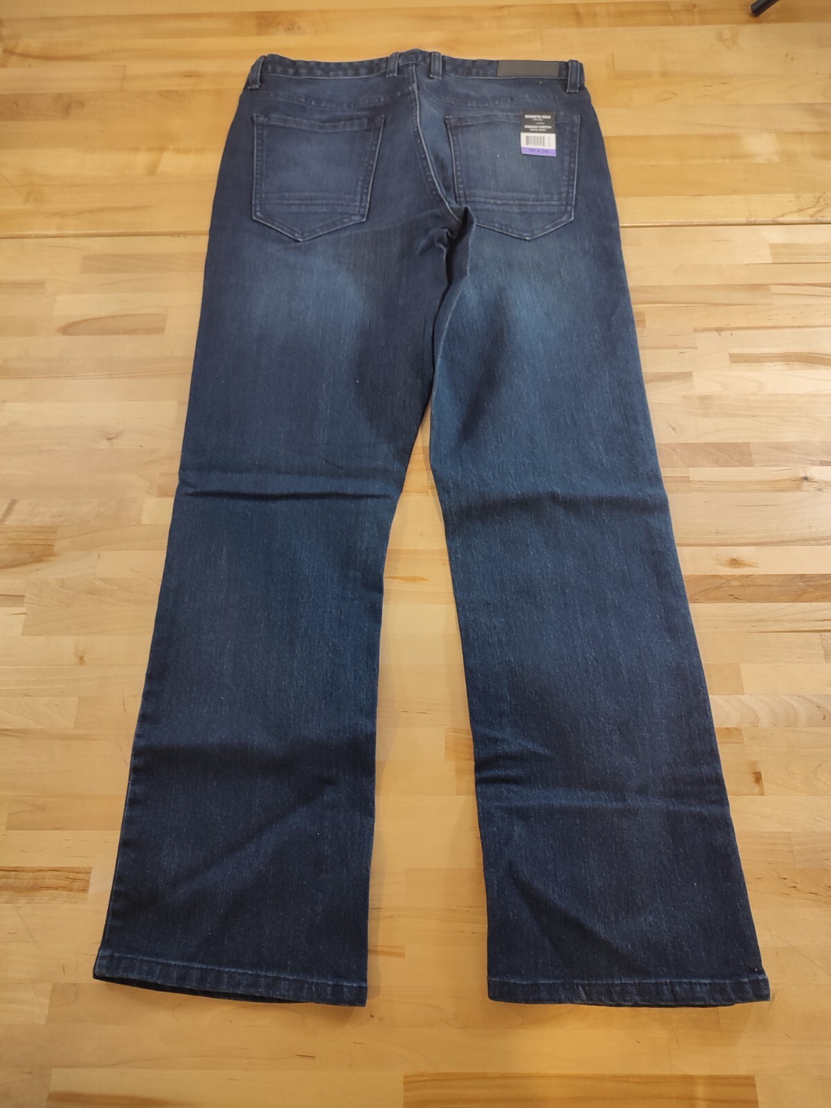 Men’s Kenneth Cole Indigo Wash Straight Stretch 5 Pocket Jeans 30Wx29L