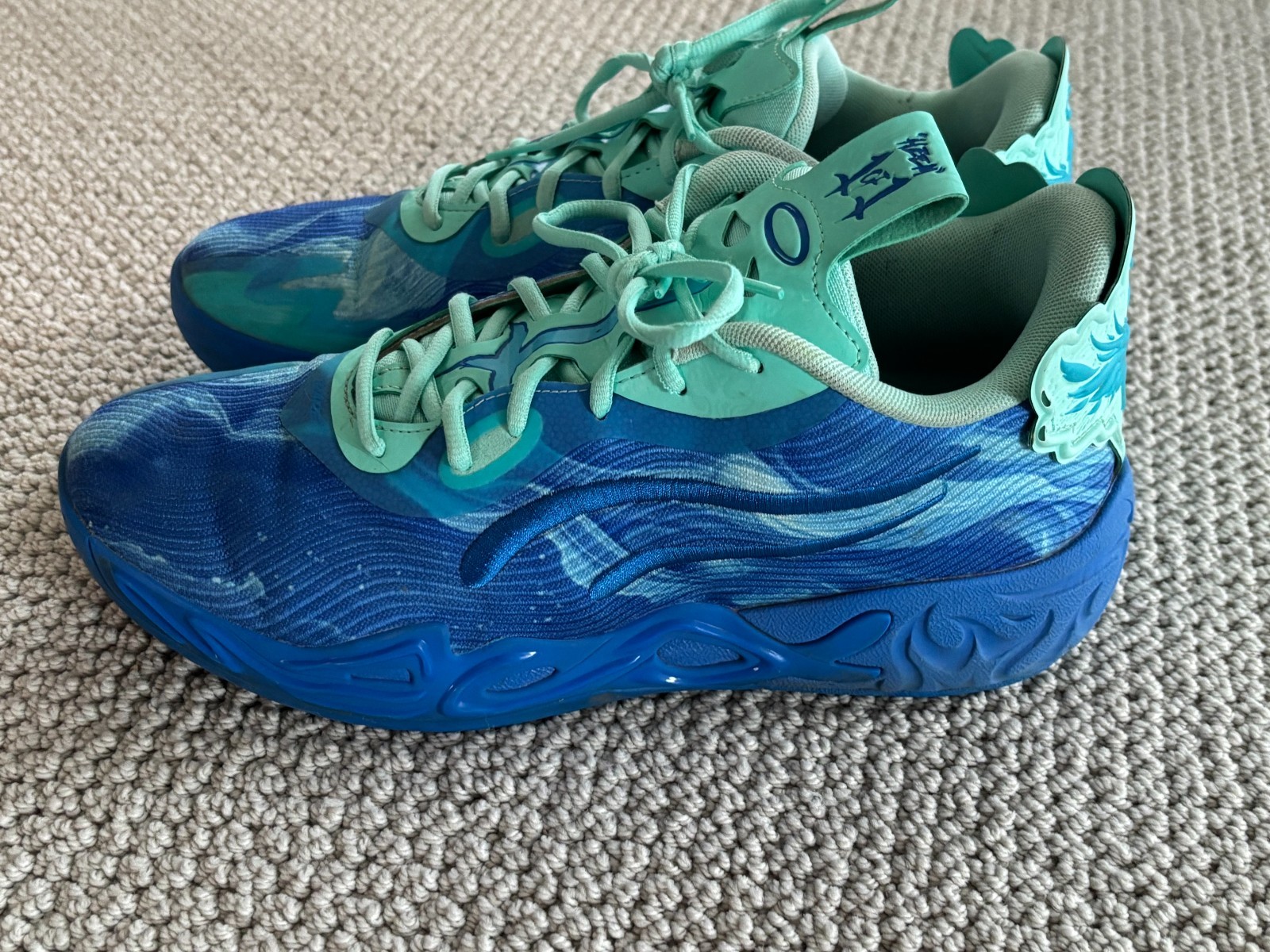 PUMA X Lamelo Ball Mb.04 Lo Team Basketball Sneakers Shoes Ultra Blue Mens 10