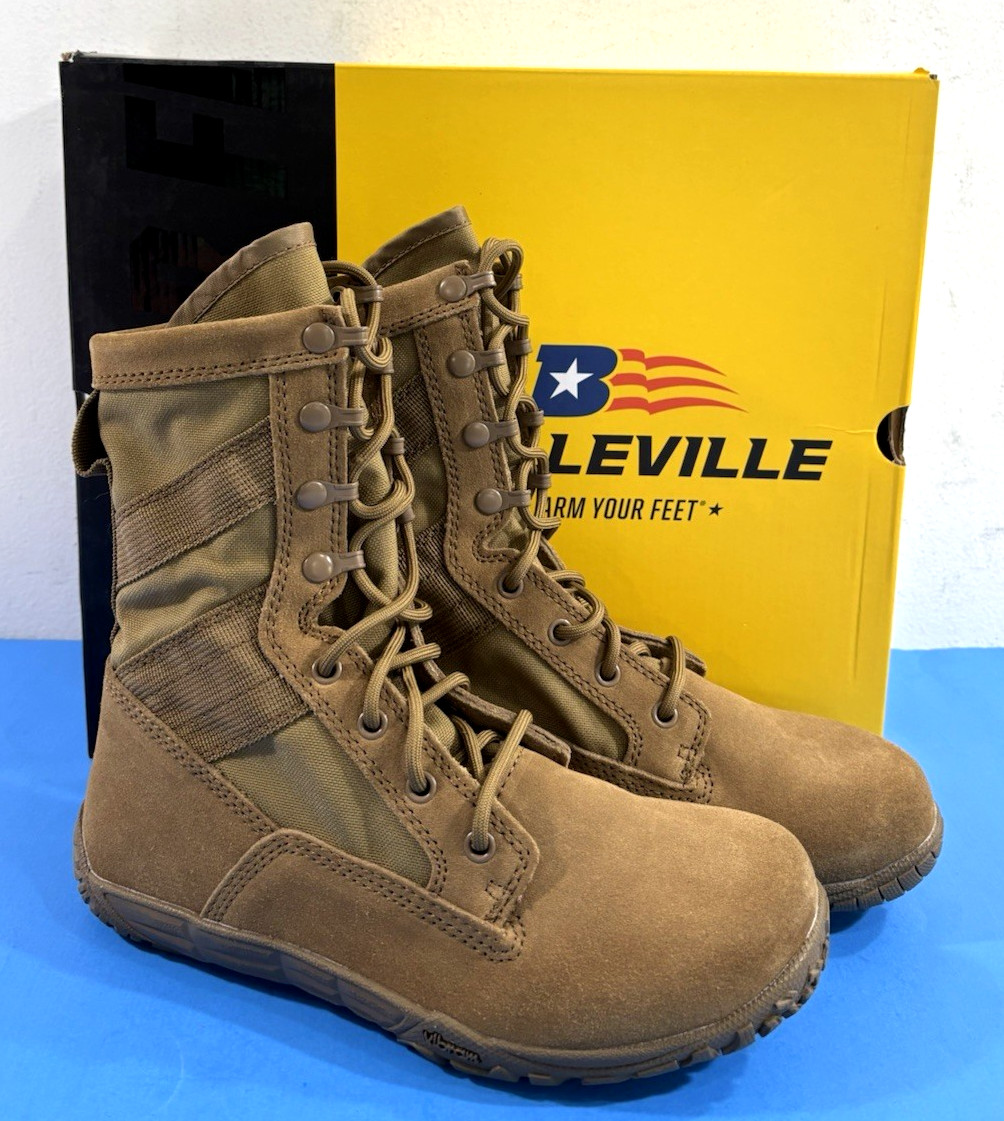 NEW 7 REG MENS BELLEVILLE TACTICAL RESEARCH TR105 COYOTE MINIMALIST BOOTS