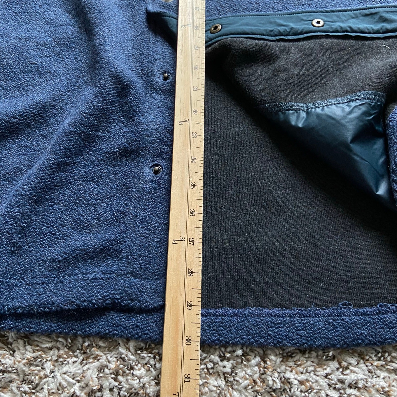 Prana IncrediWool Overshirt Men’s XL Stormy Night Heather Slim Fit Shacket