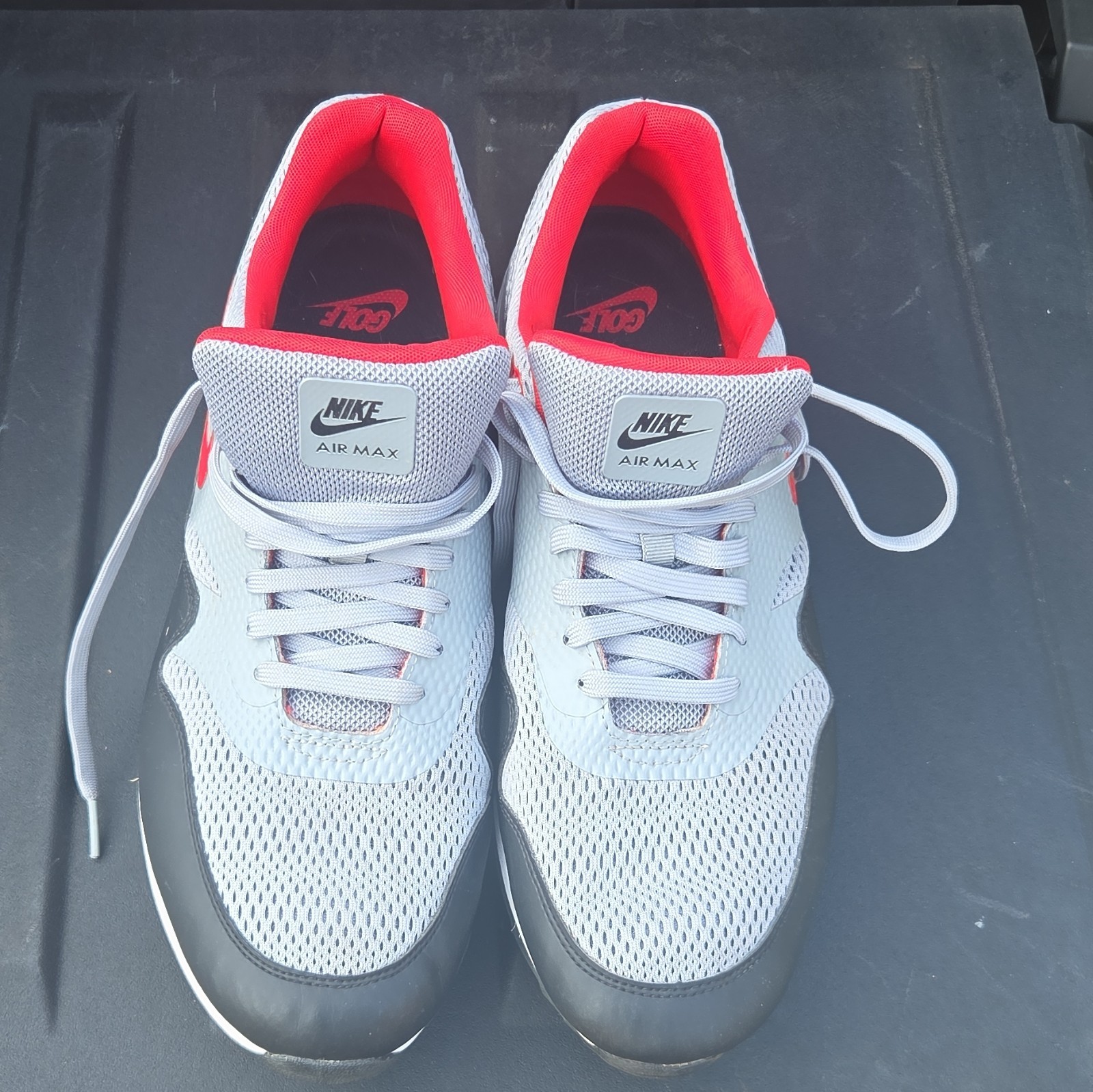 Nike Air Max 1 Golf Particle Grey/Black/White/Univ Red Men’s Low Top CI7576-002