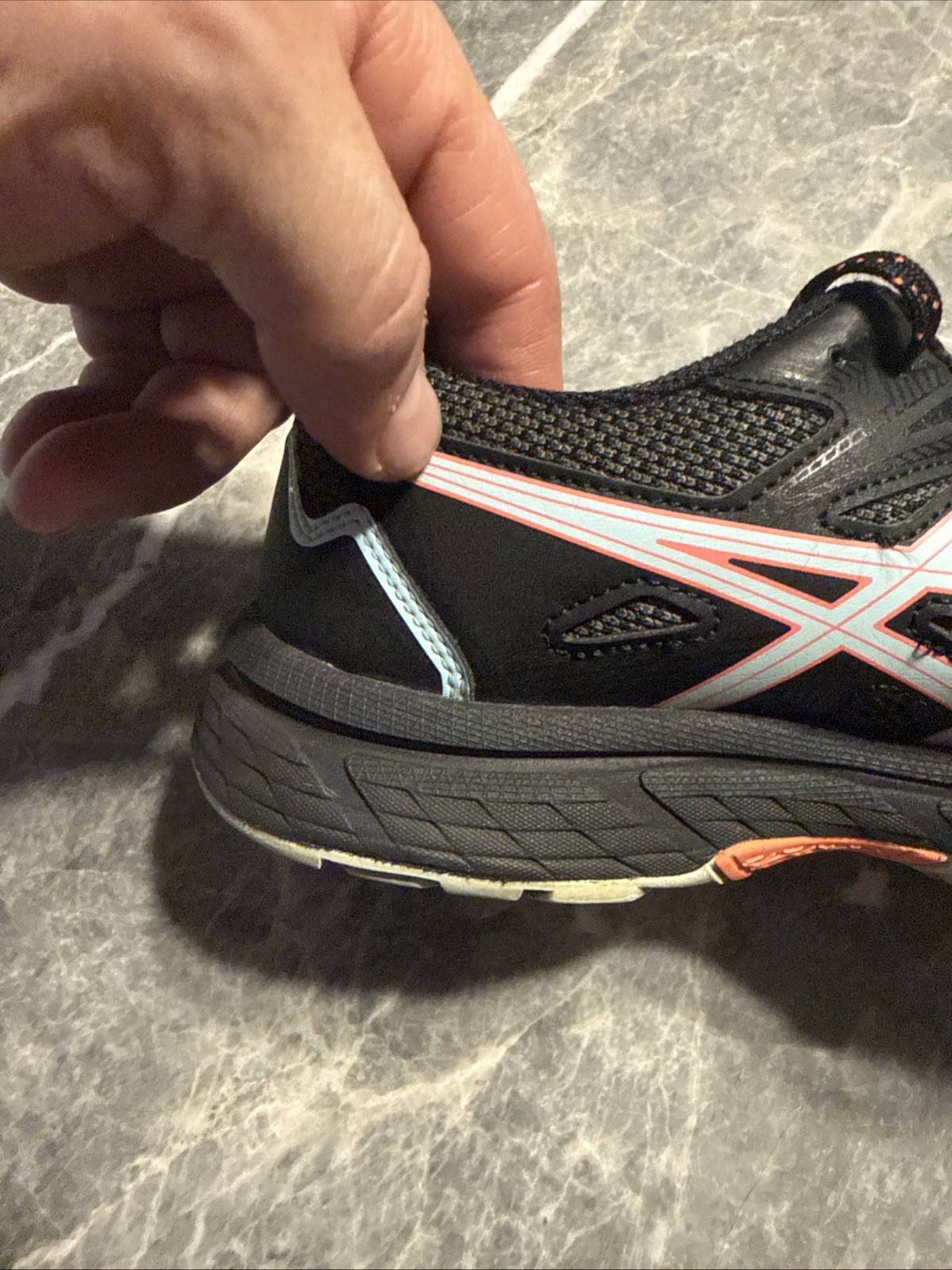 Asics Gel-Venture 8 Black Synthetic Mesh Running Sneakers Shoes Women’s Size 9