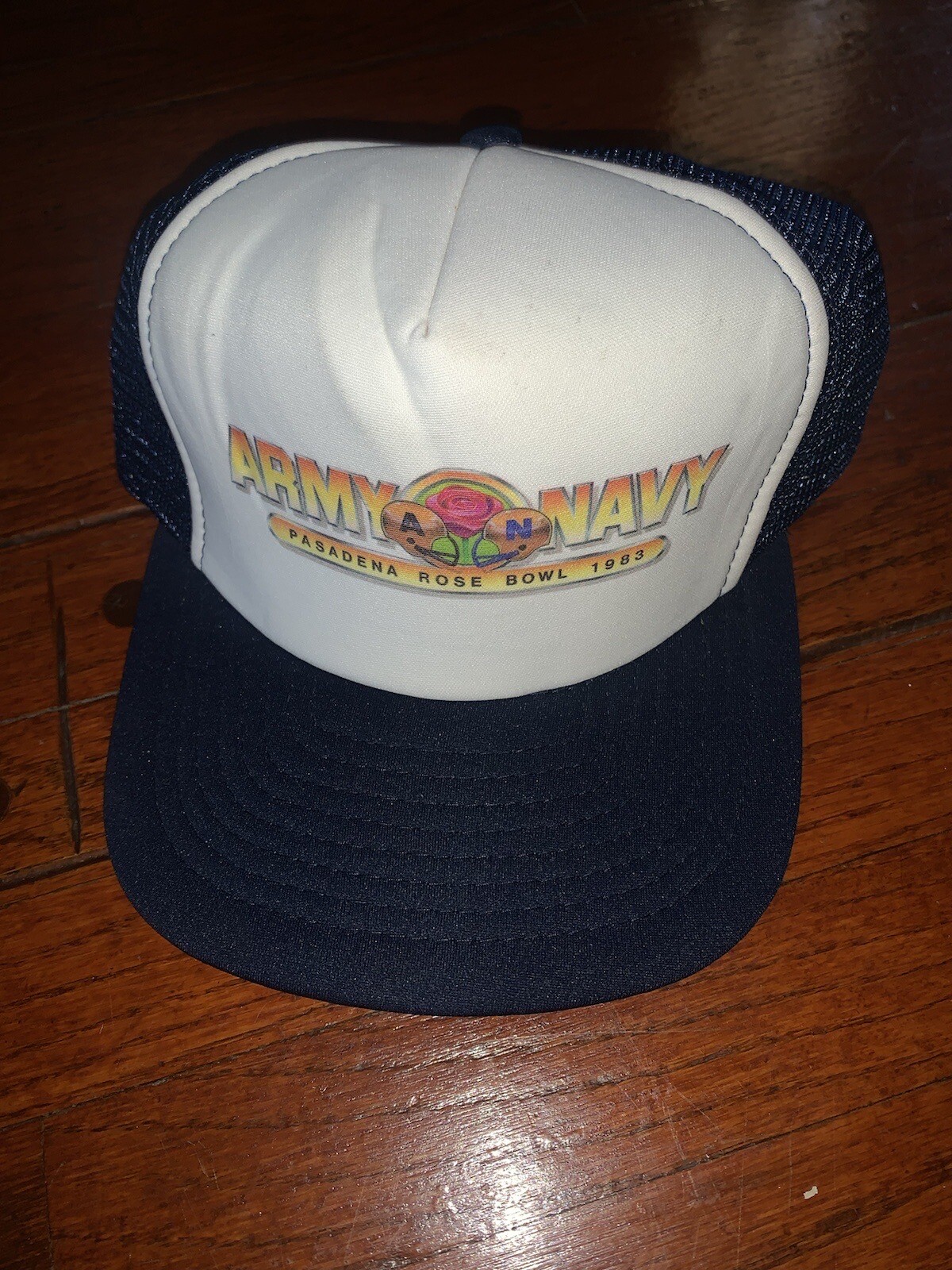Vintage 1983 Pasadena Rose Bowl ARMY vs NAVY Mesh 80s Trucker Hat