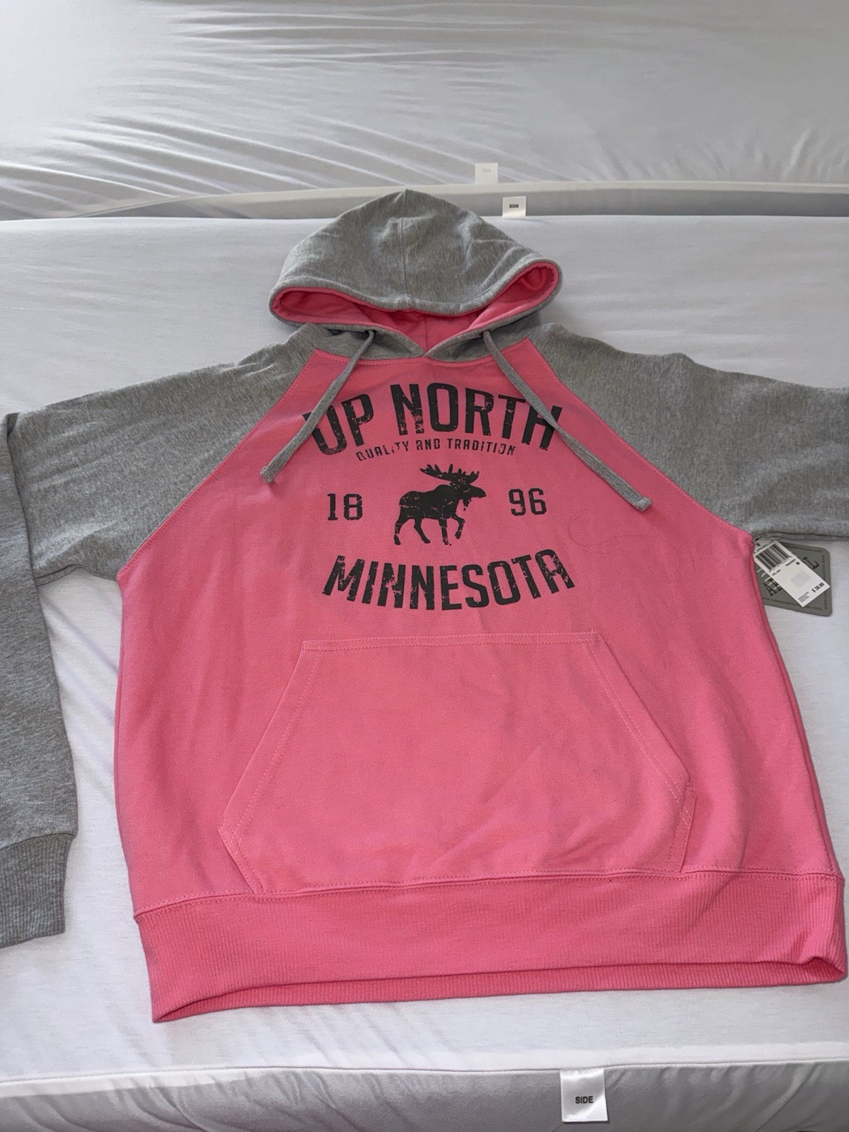 NWT Sweatshirt Hoodie U.S. Apparel Pink & Grey