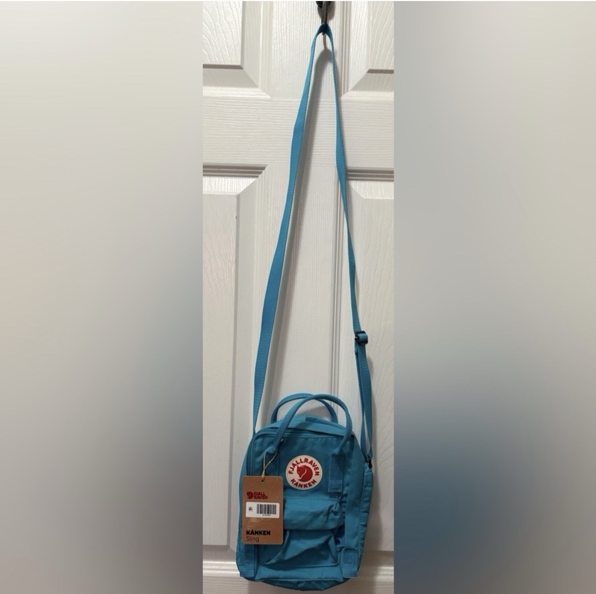 Fjällräven Kanken Sling Crossbody Bag Blue Zip Closure Adjustable Strap