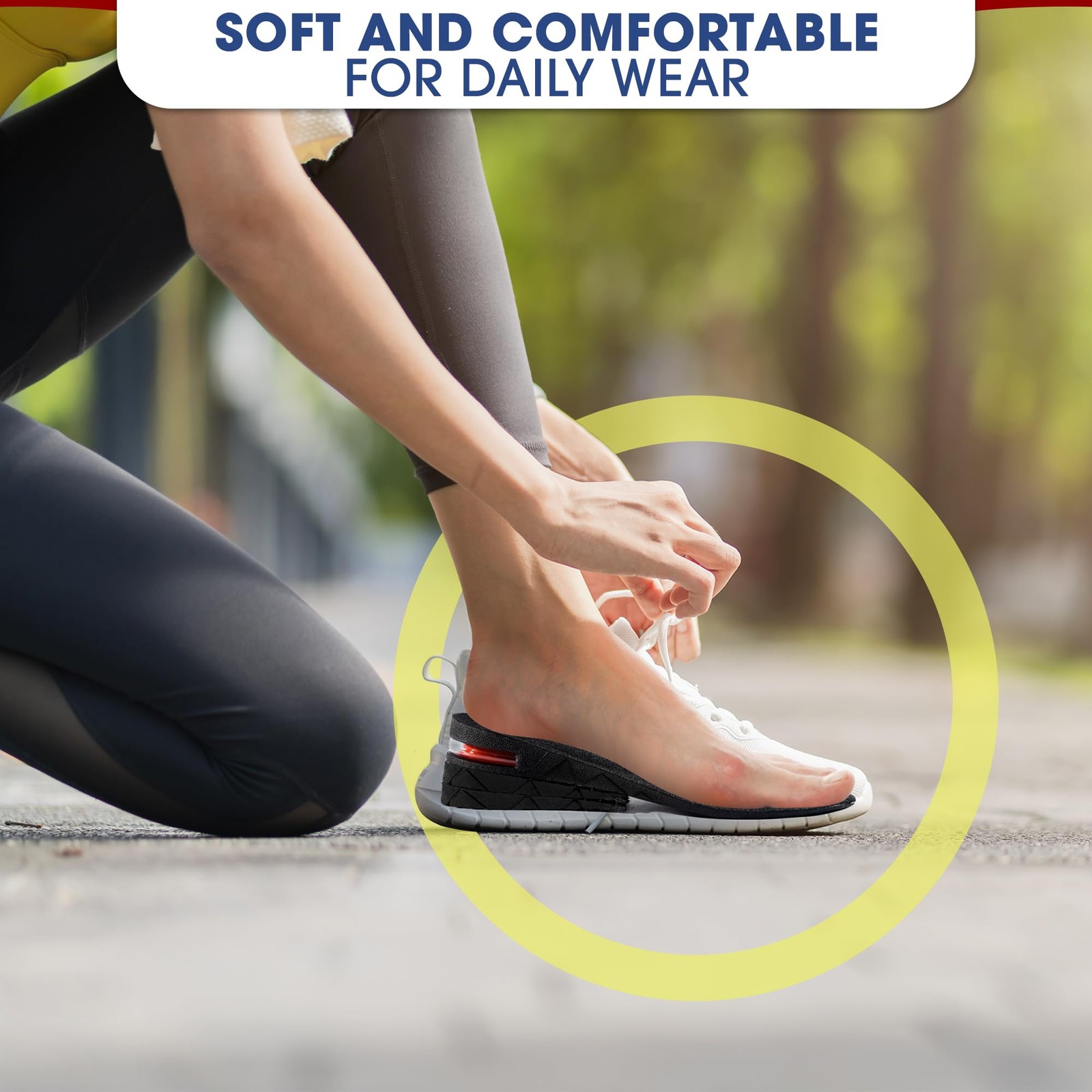 4-Layer Height Increase Insoles for Men & Women, 1.2-3.54 in (3-9 cm)