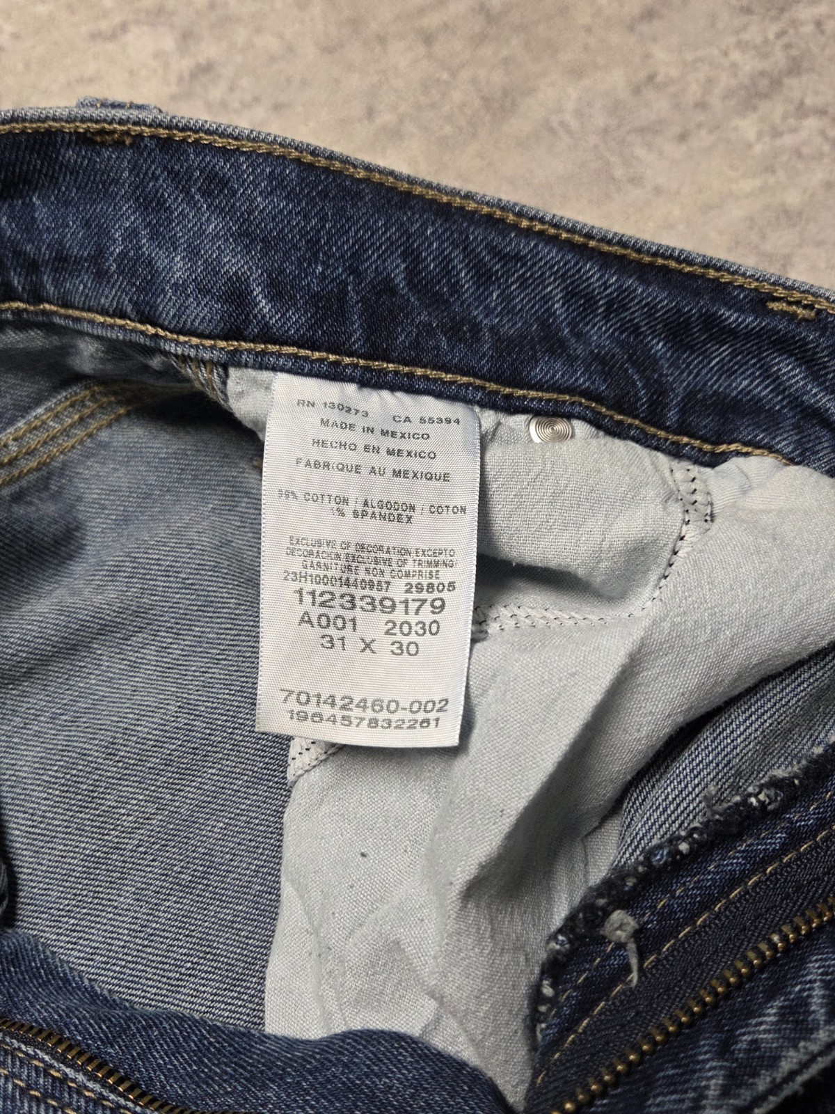LEE Workwear Denim Dark Blue Carpenter Jean, Men 31×30