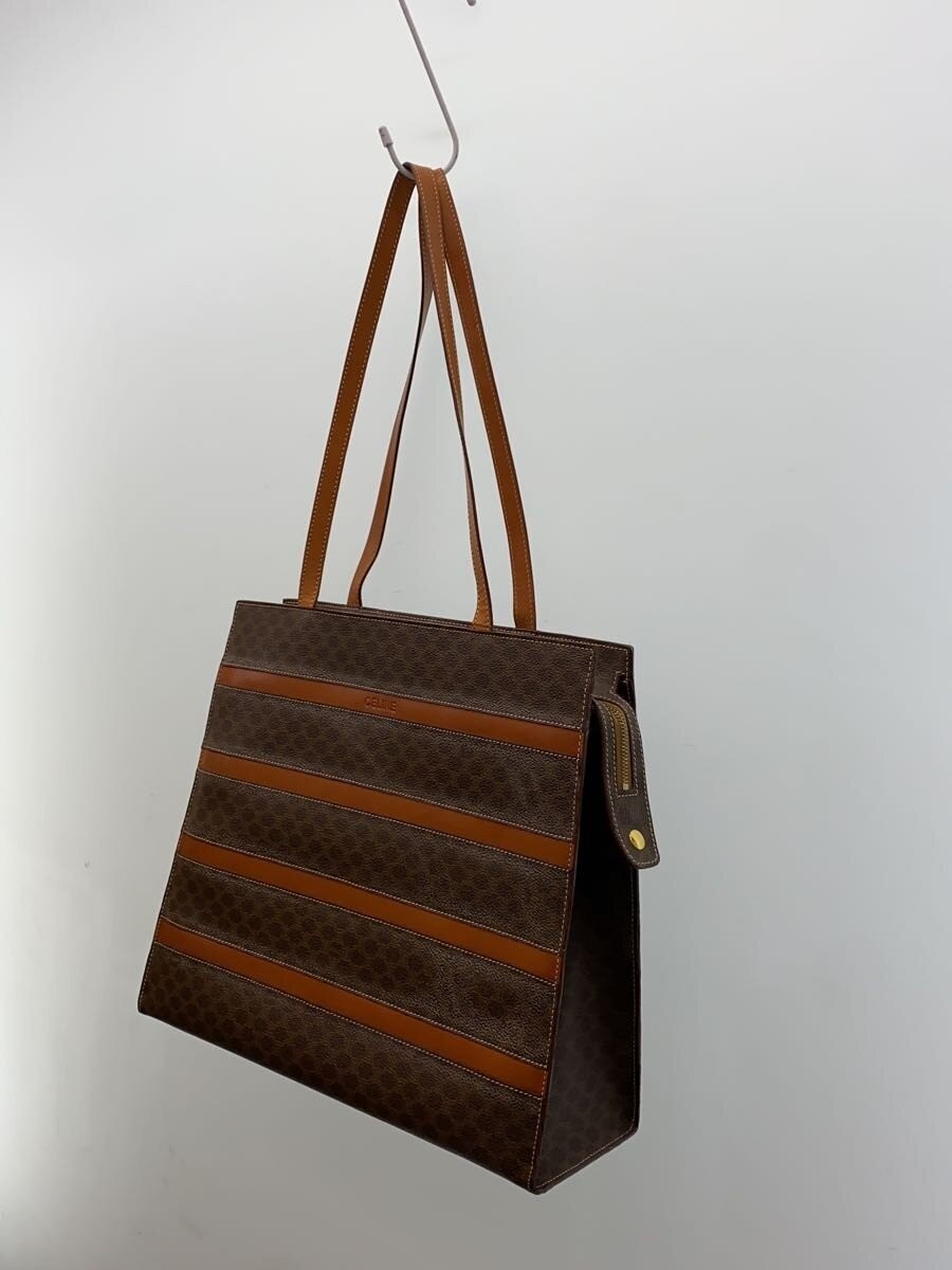 Used Celine Tote Bag/Leather/Brw/Allover Pattern/Mc96/Macadam Bag